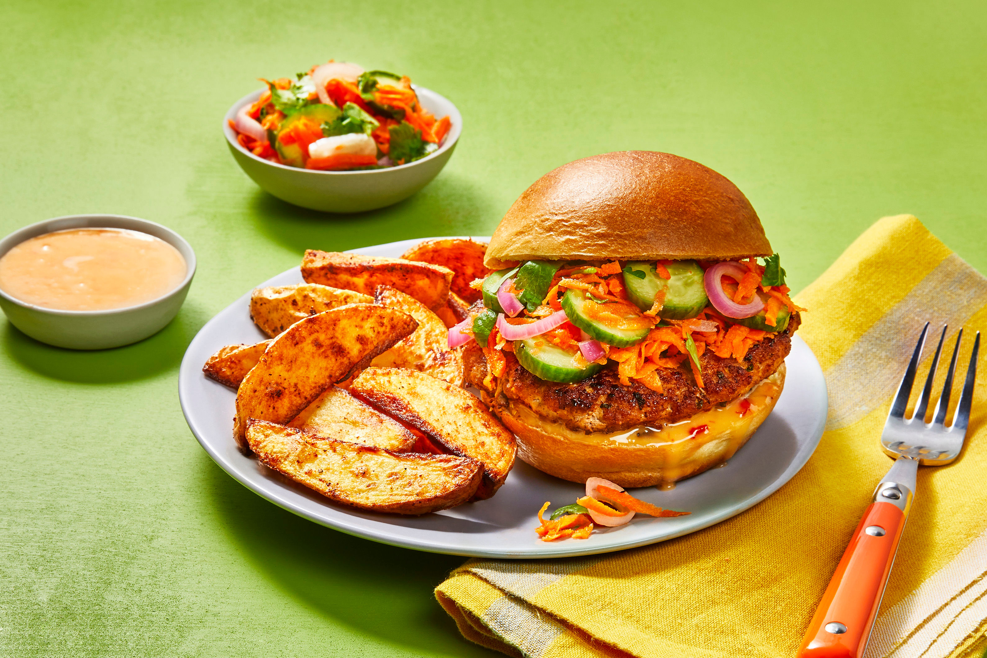 Banh Mi Pork Burgers