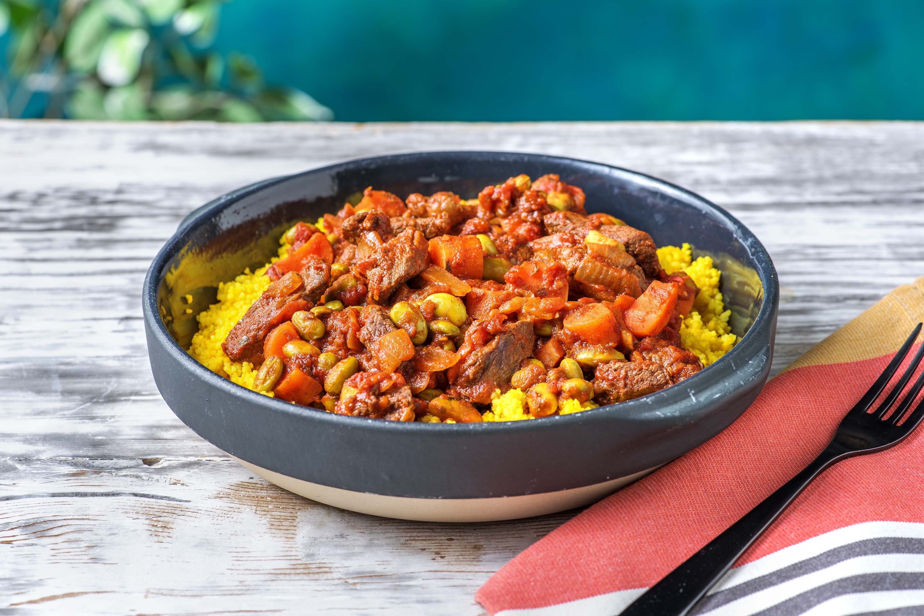 Tajine d’agneau et couscous