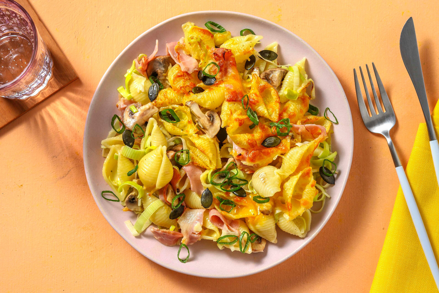 Schinken-Käse-Gratin mit extra Bio-Schweinestreifen