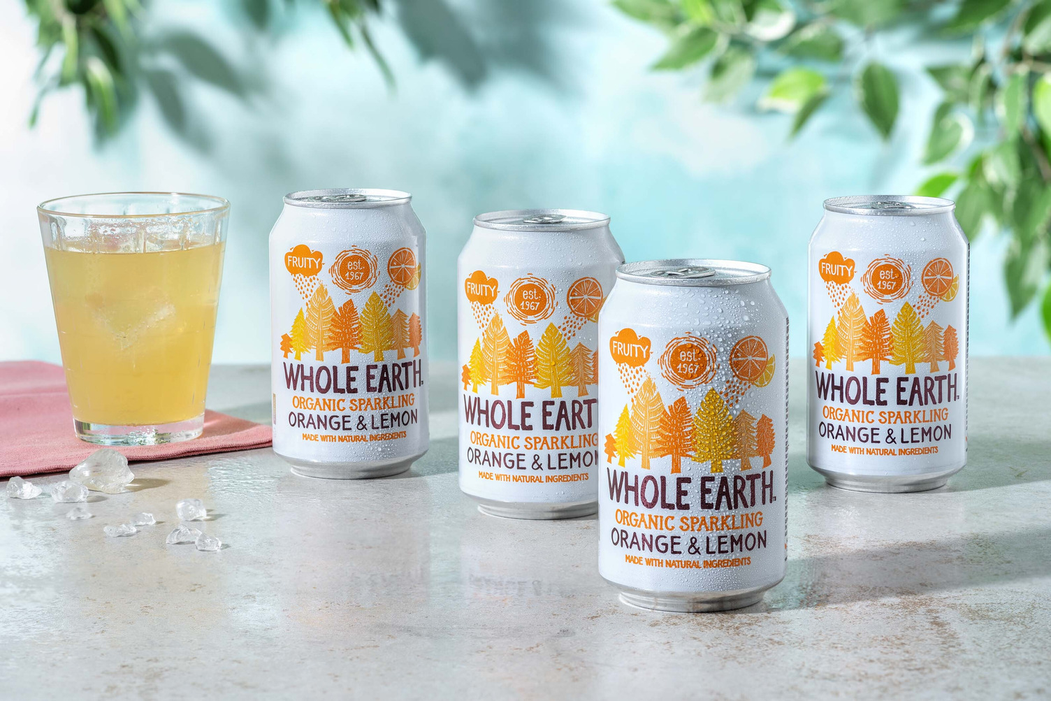Whole Earth - Boisson pétillante orange-citron
