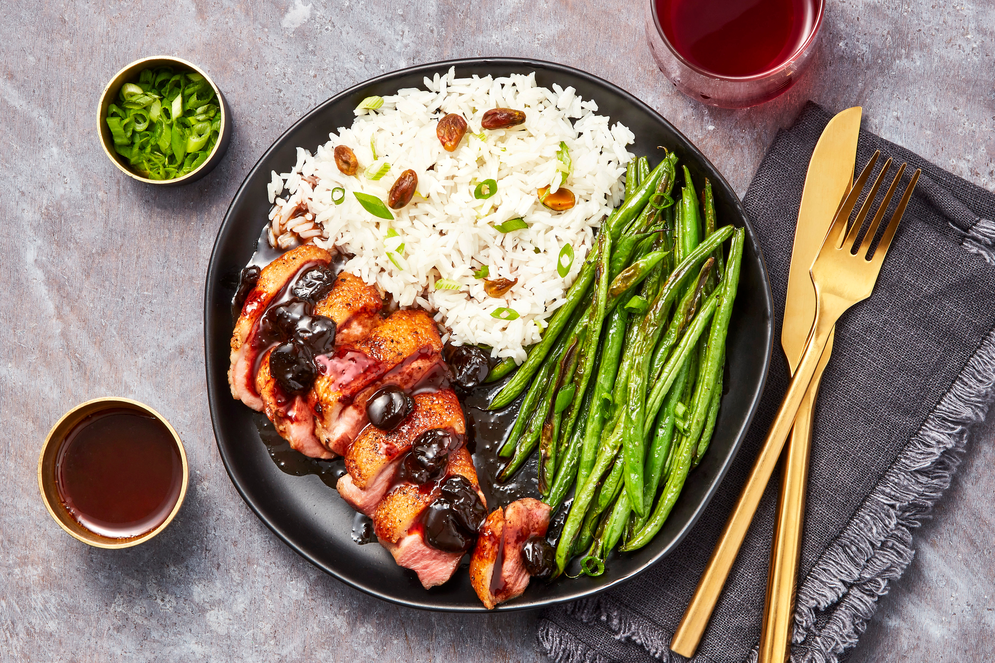 Cherry Ancho Duck Breasts