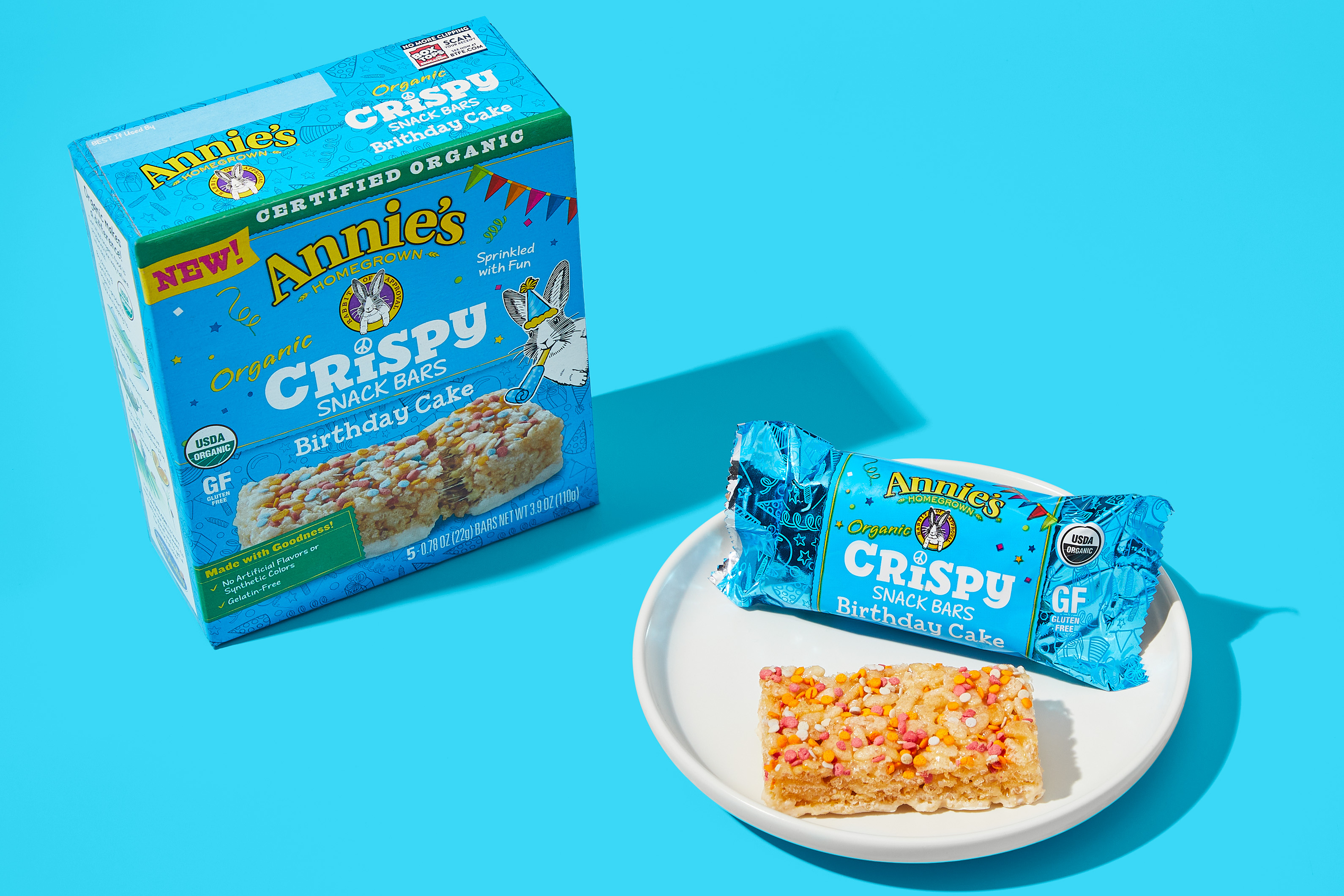 Annie's Organic Crispy Birthday Cake Snack Bars