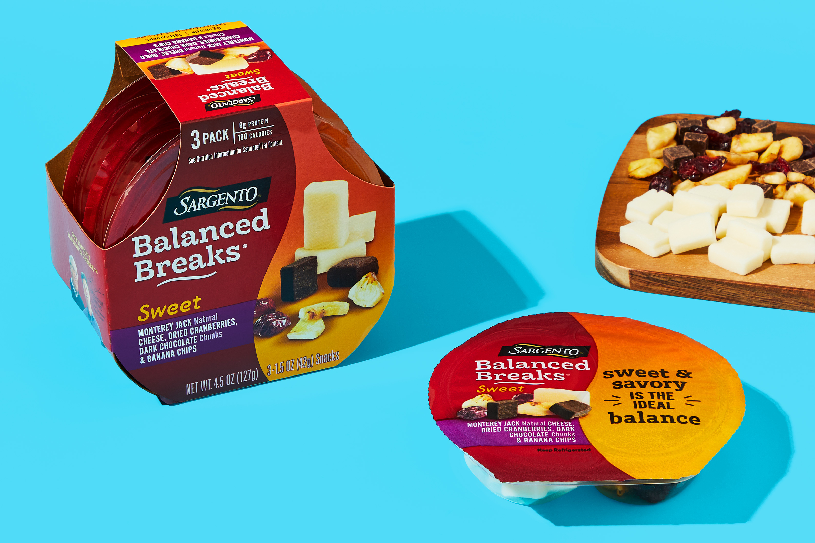 Sargento Balanced Breaks with Monterey Jack, Banana Chips, Dark Chocolate & Cranberries
