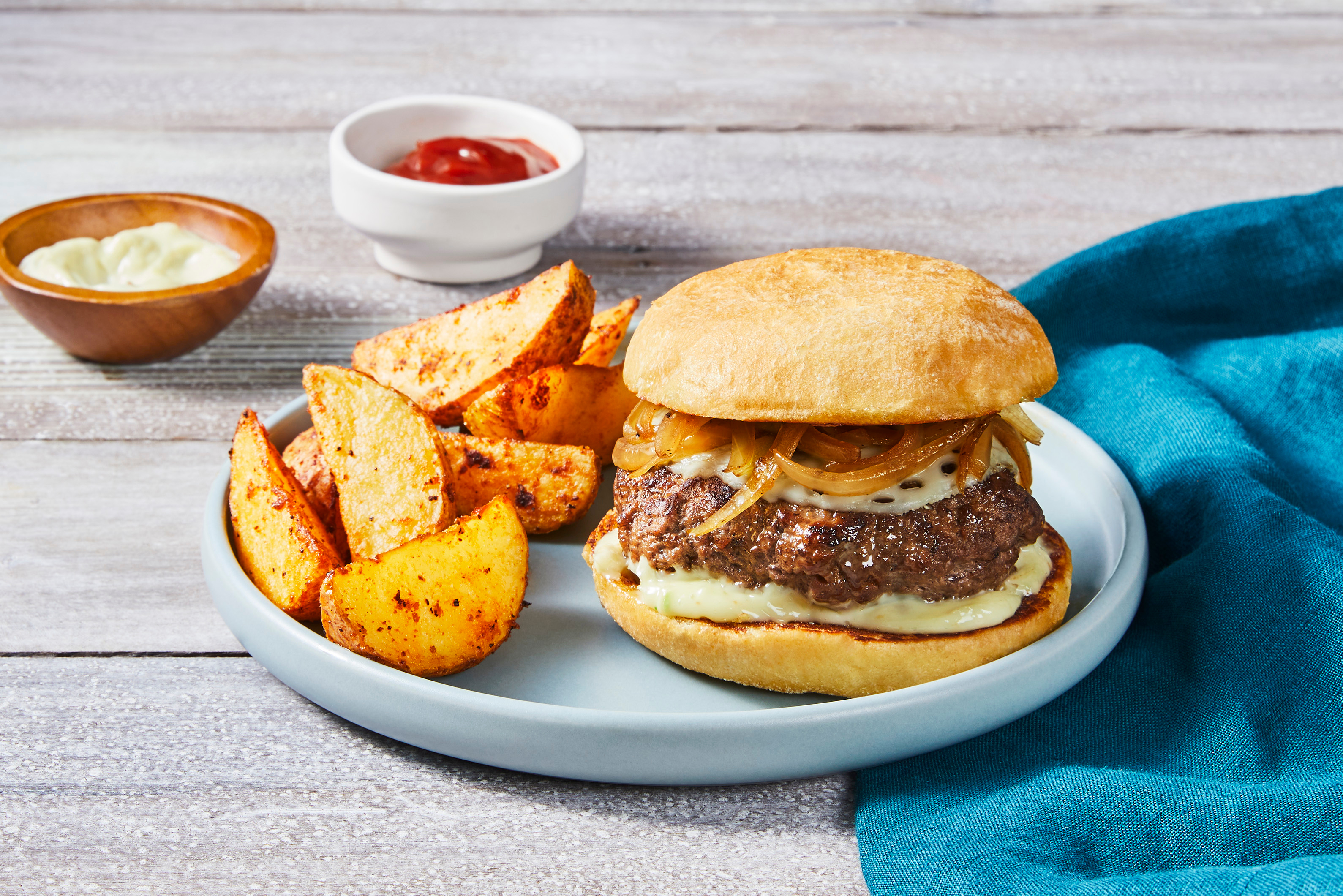 Caramelized Onion Swissburgs