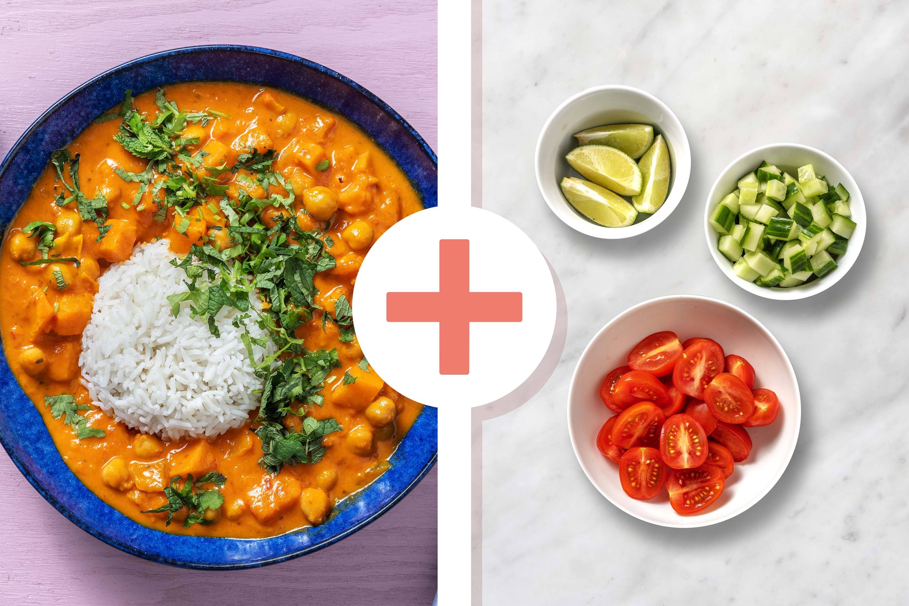 Curry de pois chiches et patate douce