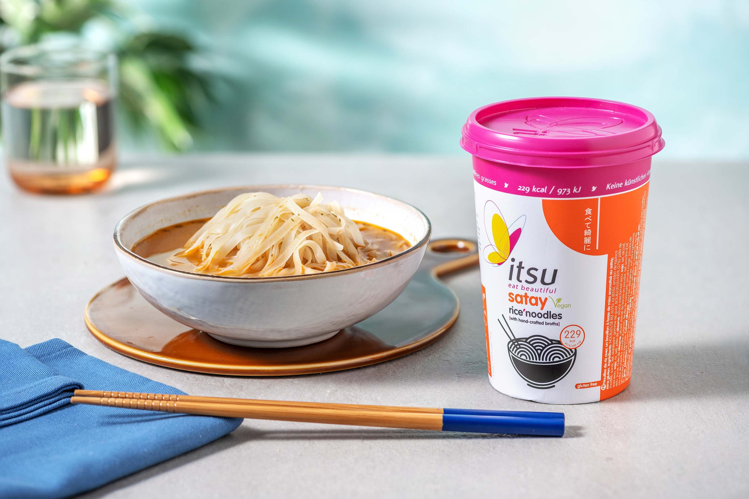 Itsu - Nouilles de riz instantannées Sate