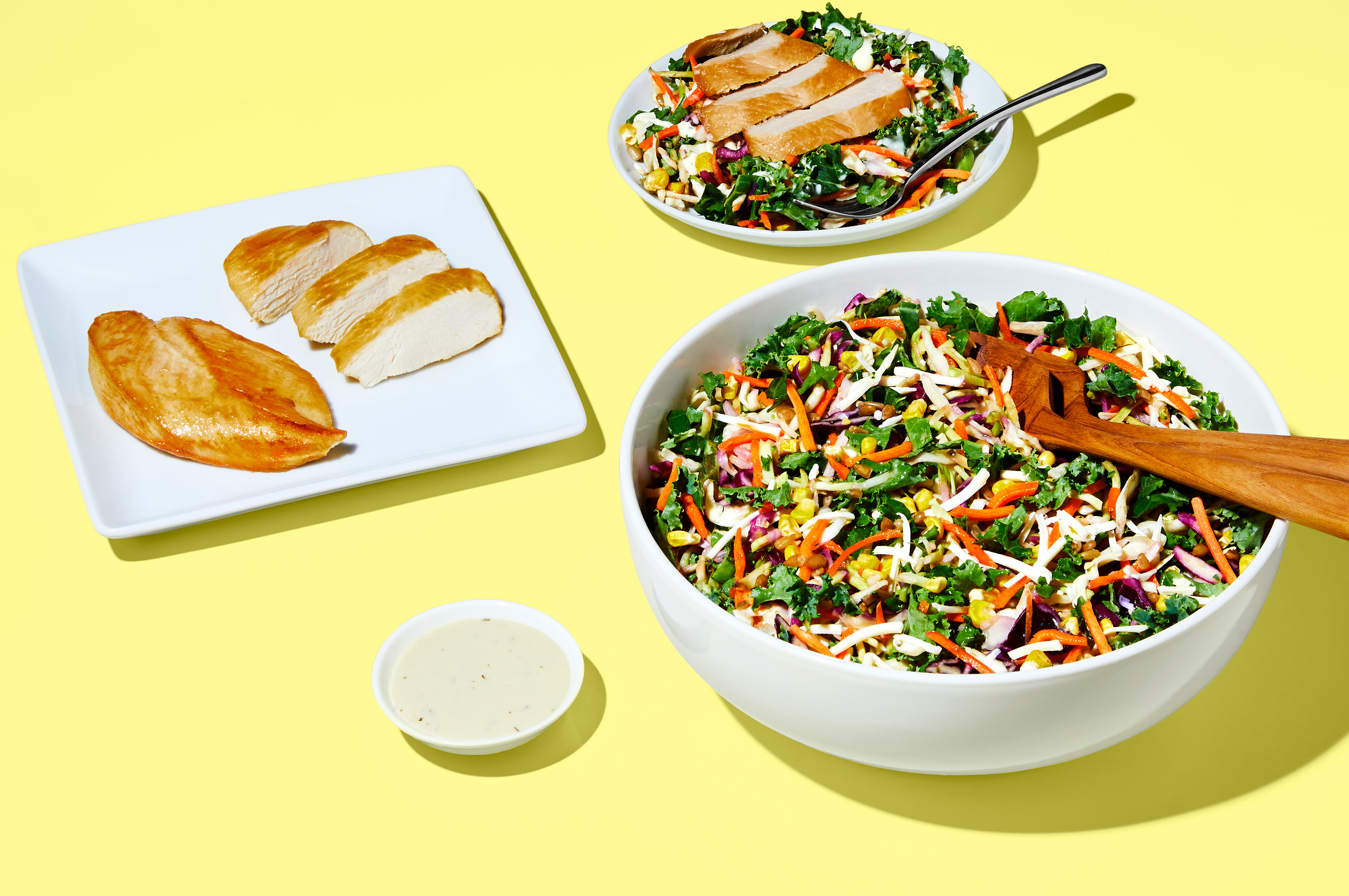 Avocado Ranch Salad & Fully Cooked Chicken