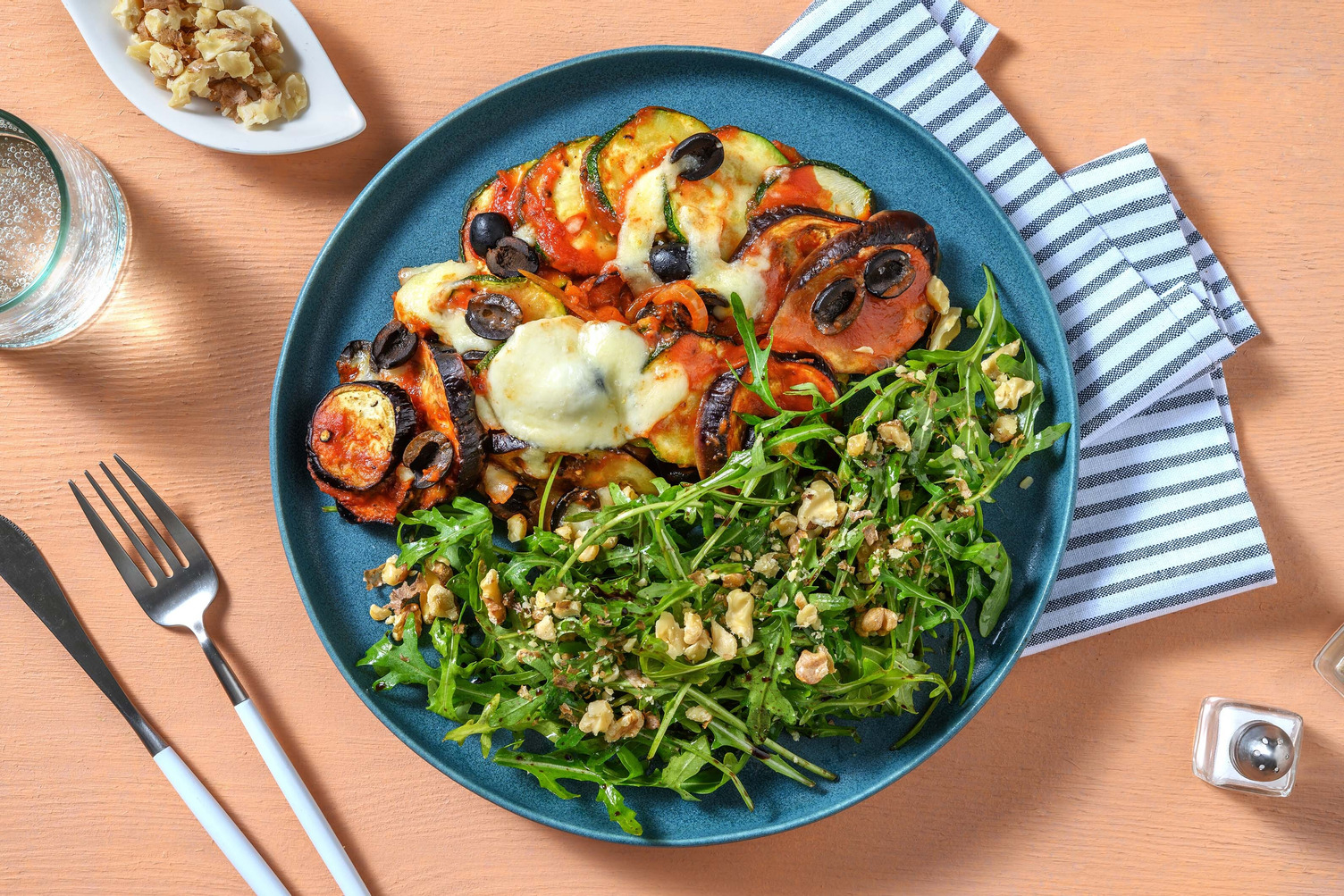 Ratatouille-Auflauf mit Mozzarellahaube