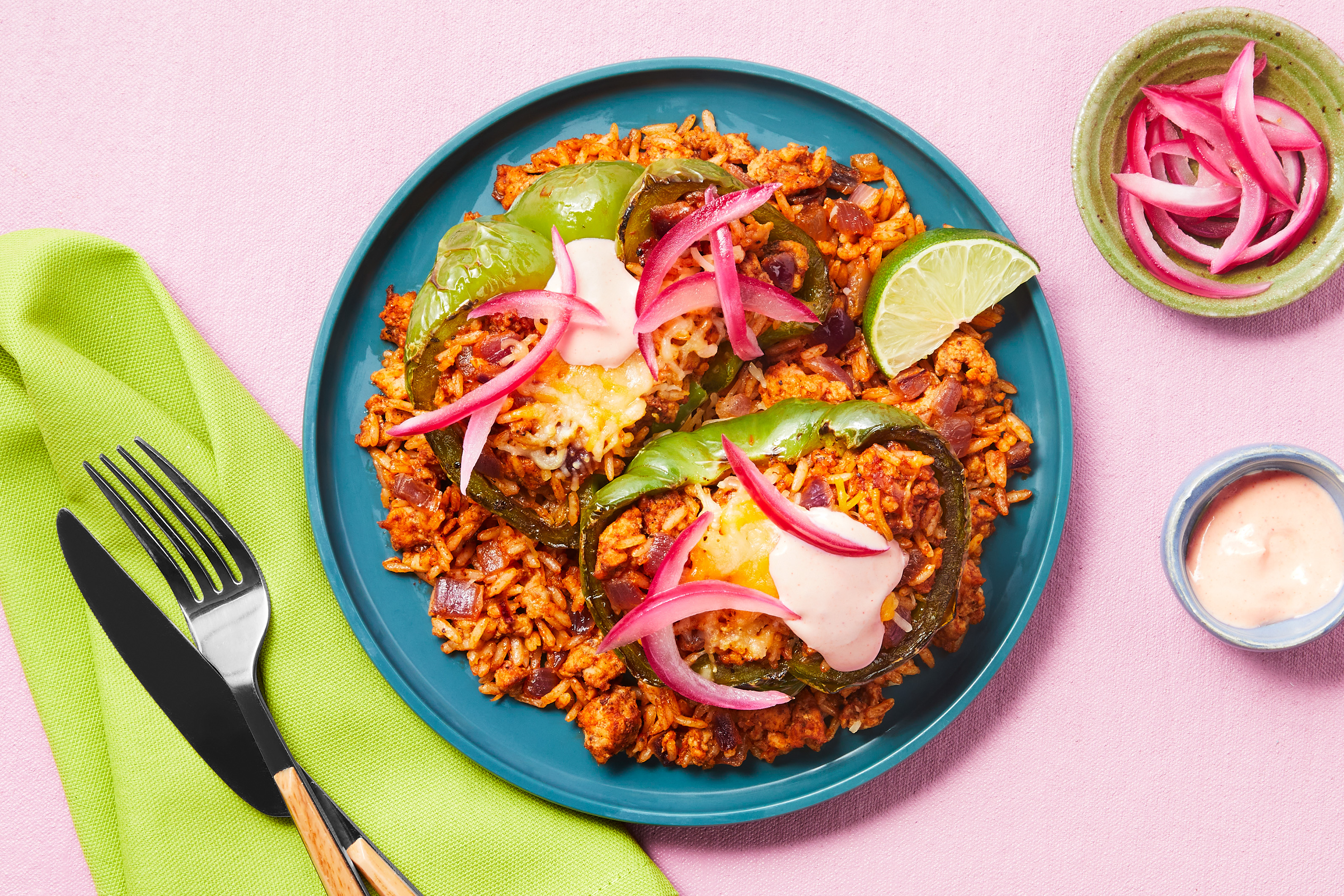 Tex-Mex Turkey Stuffed Peppers