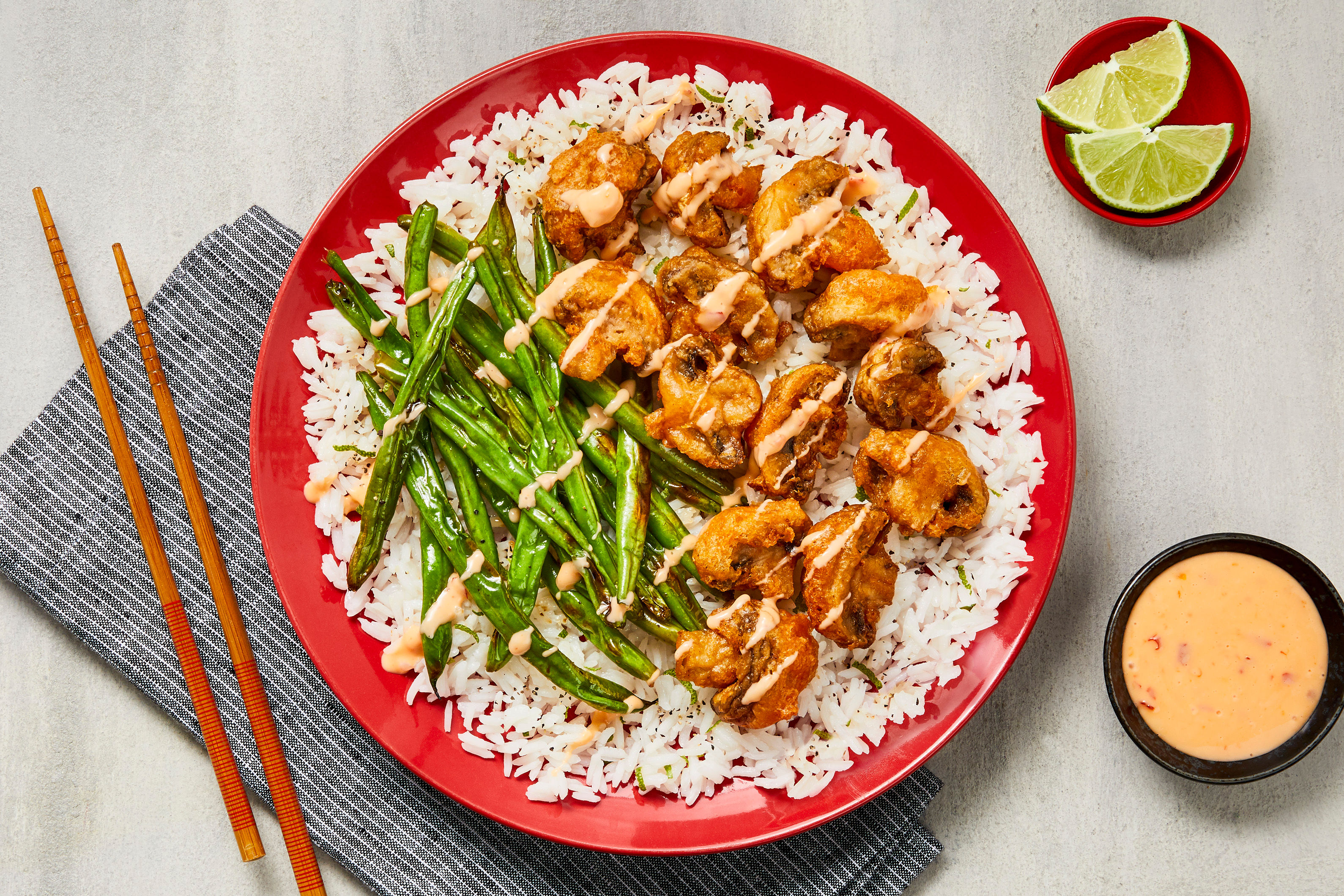 Dynamite Mushroom & Shrimp Tempura