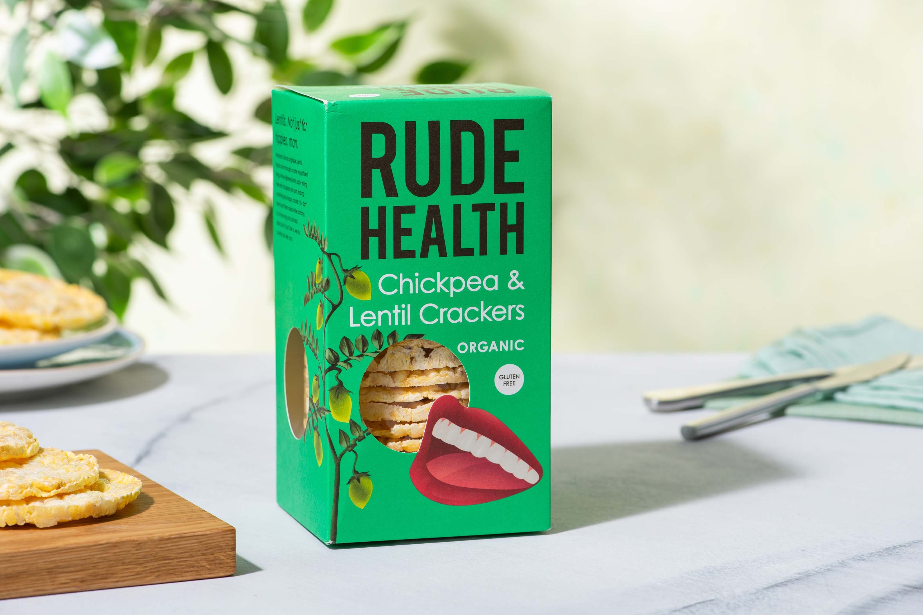 Rude Health - Kikkererwten-linzencrackers
