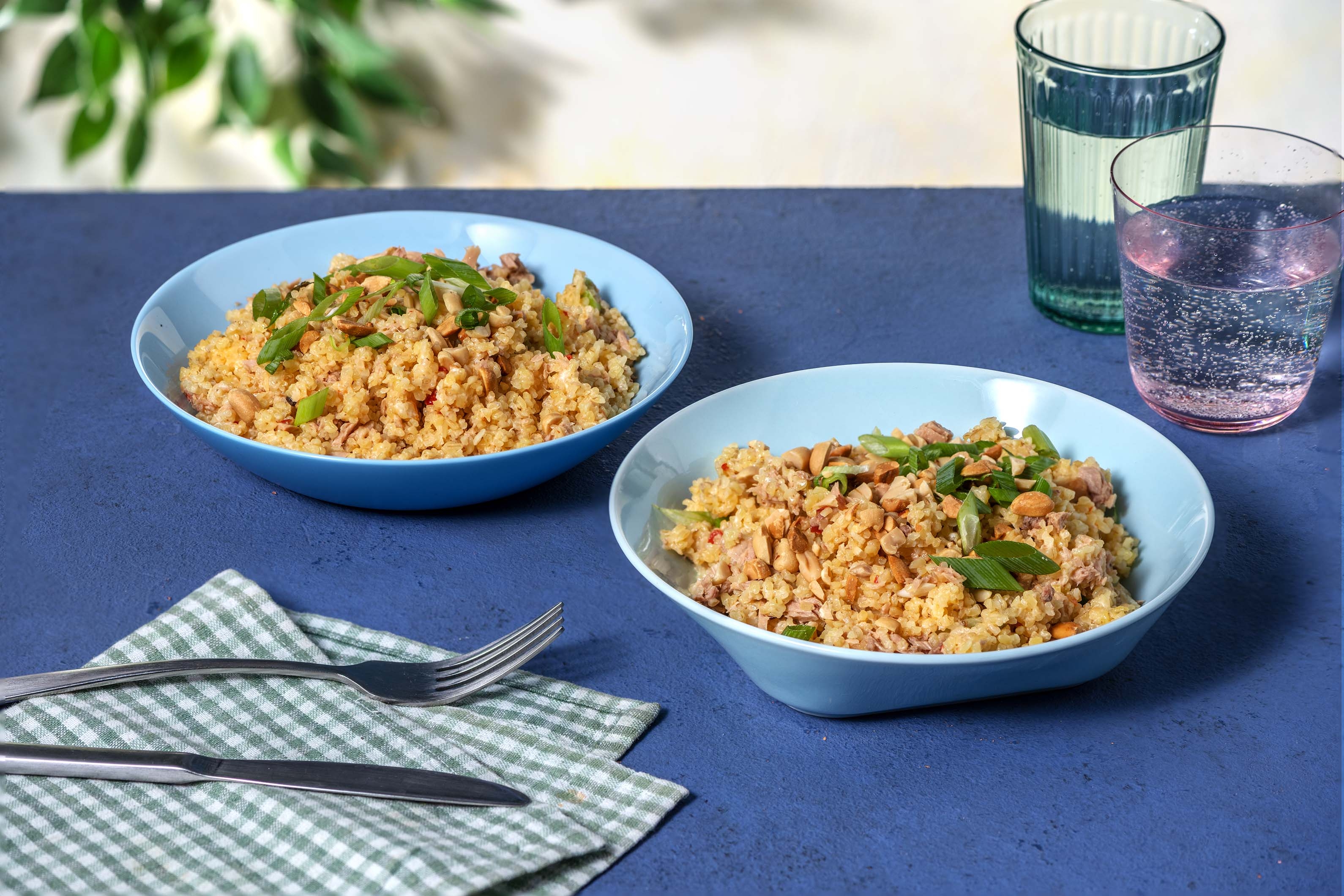 Bulgur Bowl mit Sweet Chili Tuna