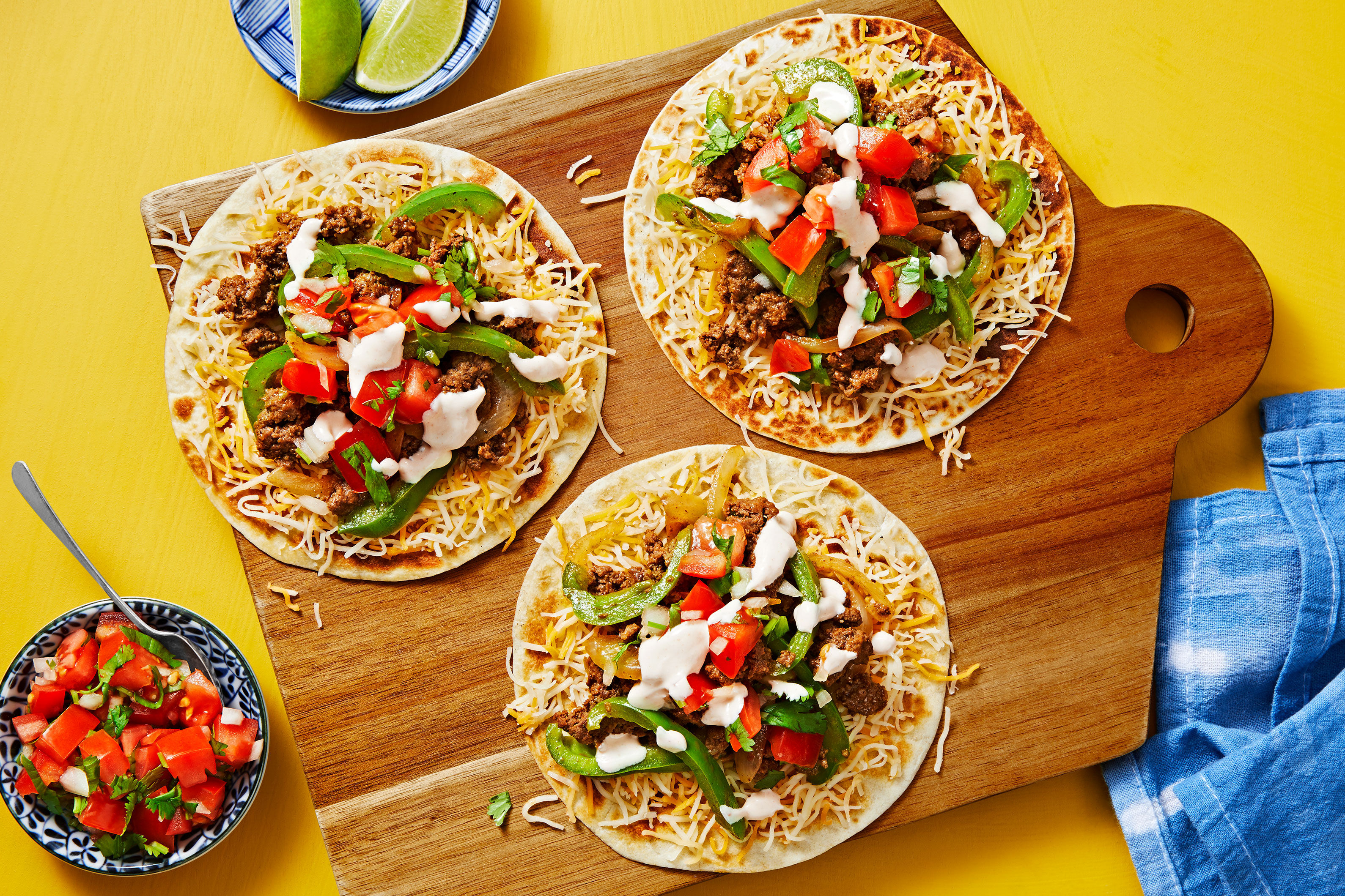 Beef & Cheese Tostadas