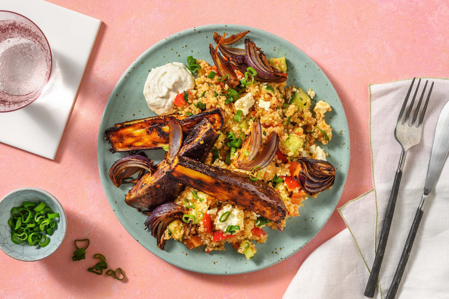 Honig-Harissa-Aubergine aus dem Ofen