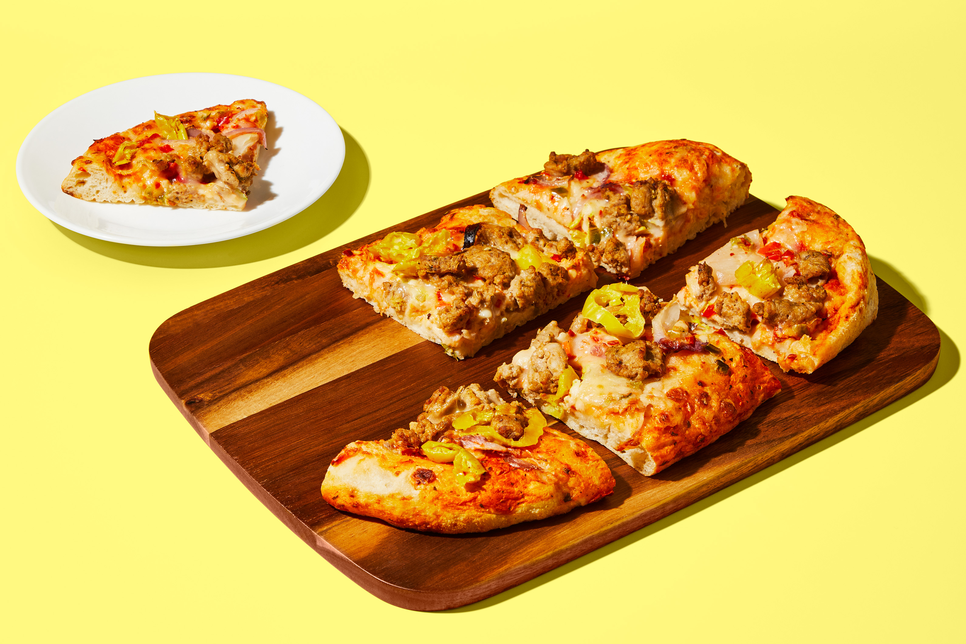 Pork Sausage & Pepper Focaccia Flatbread