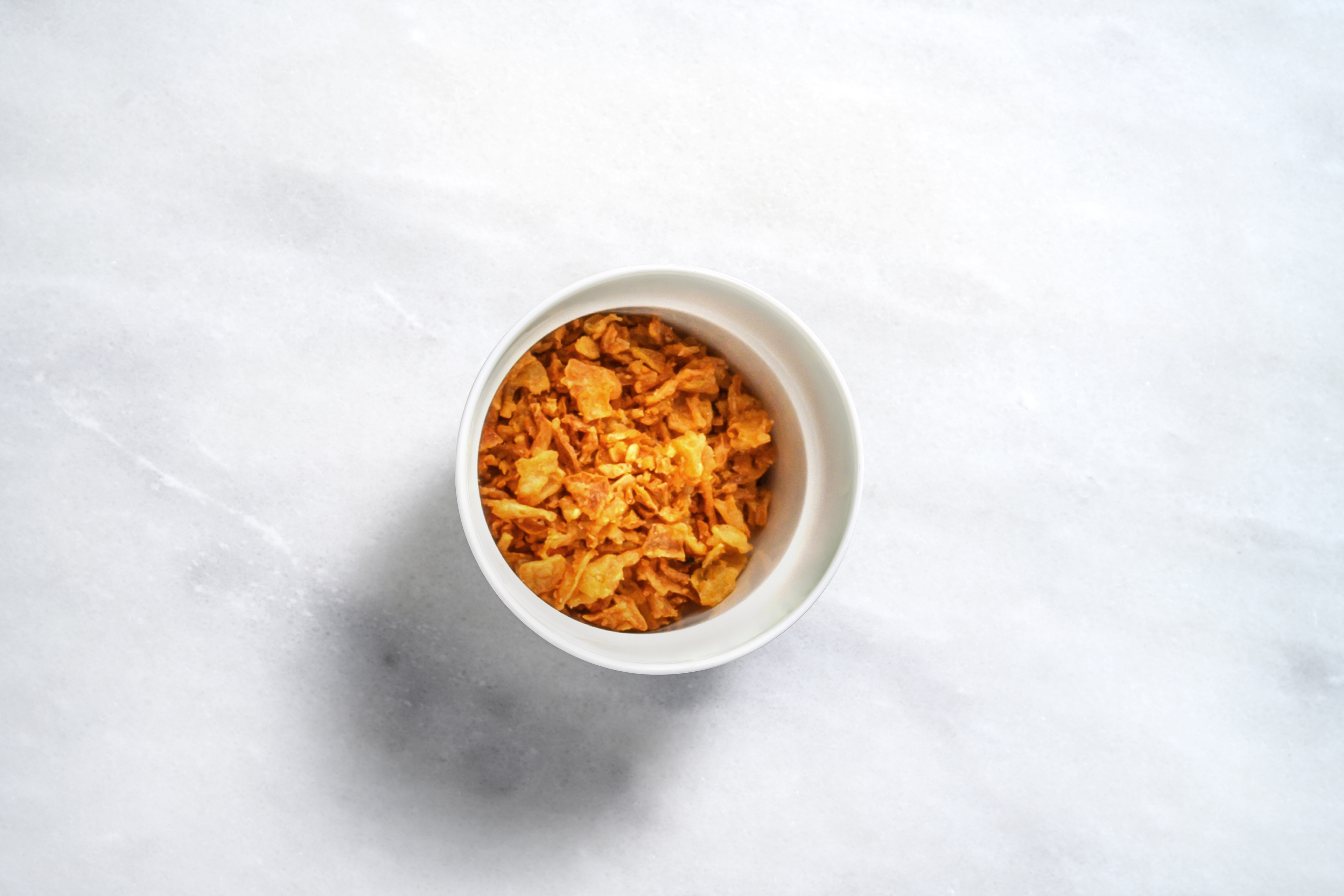 Gefrituurde uitjes als extra