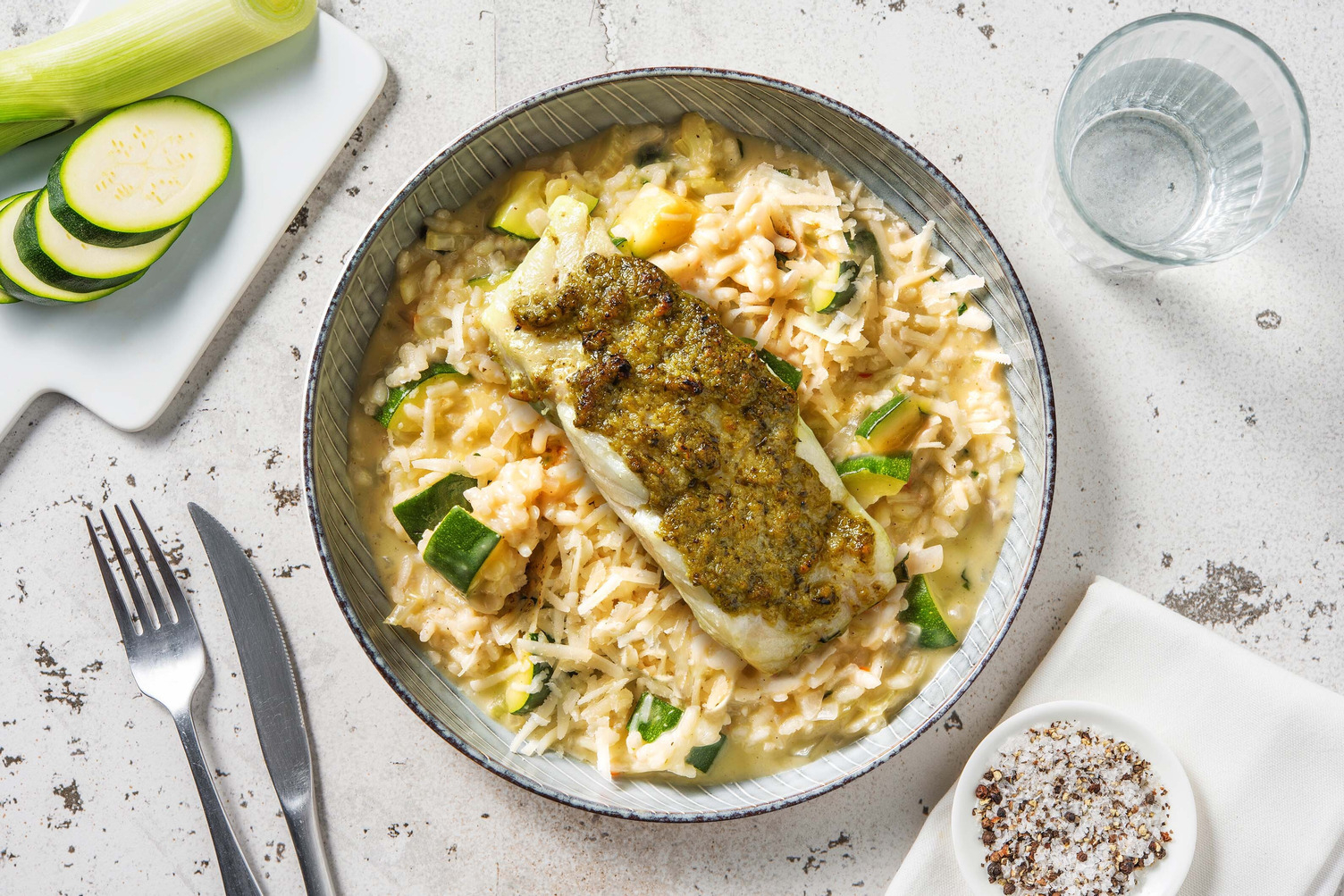 Vispakketje met kabeljauw