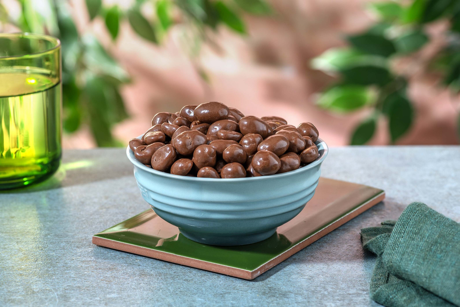 Cacahuètes enrobées de chocolat au lait