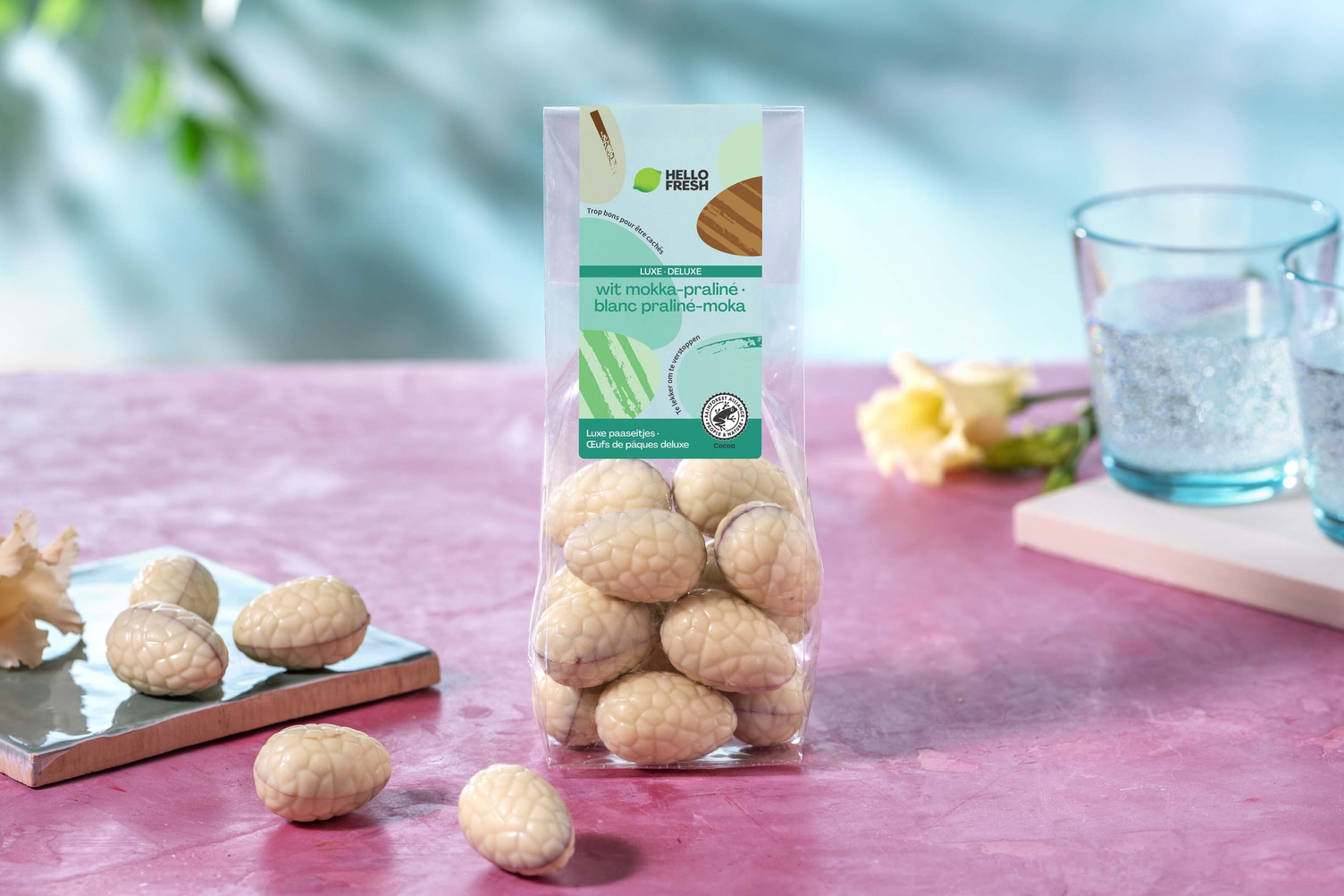 Luxe paaseitjes crispy mokka-praliné