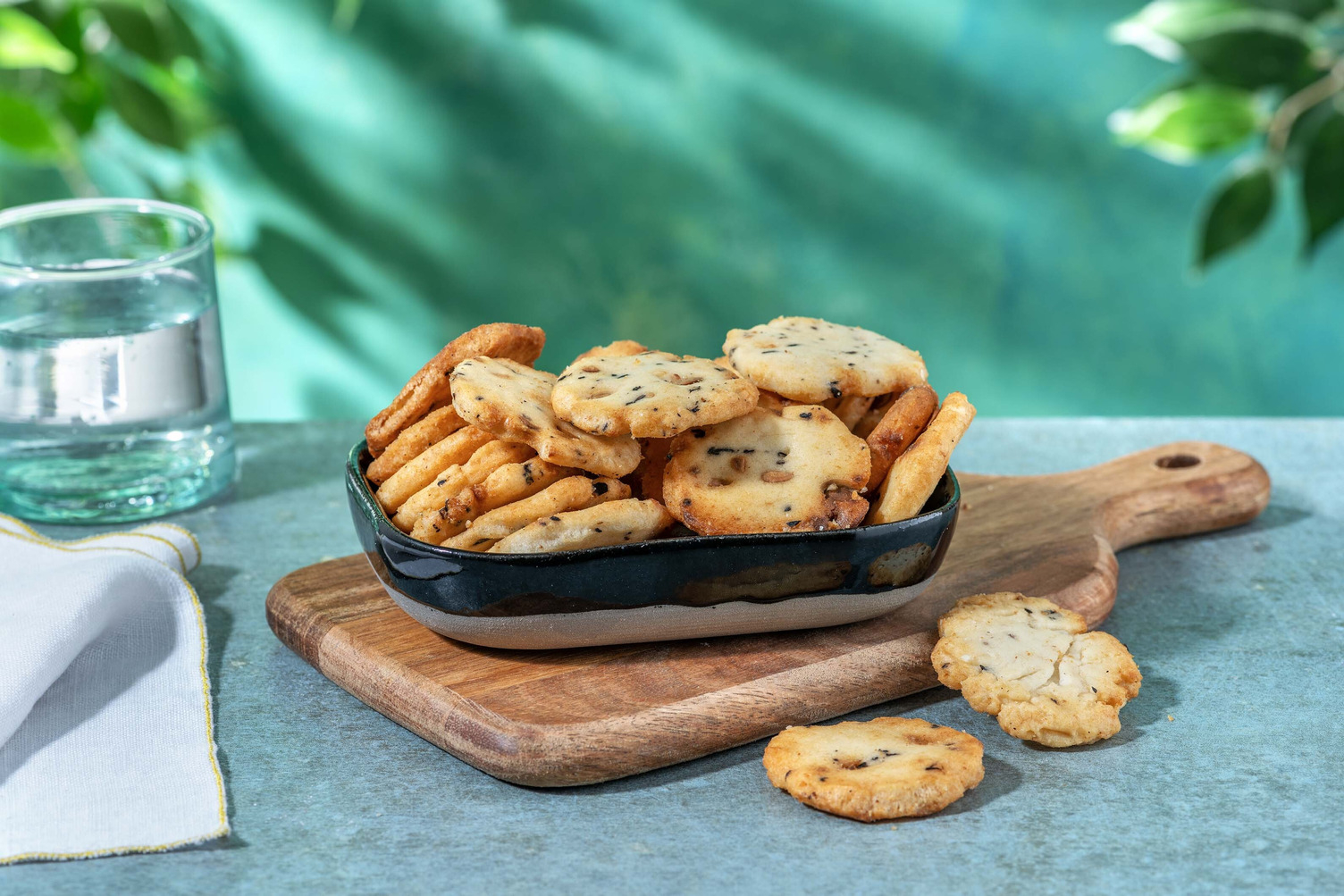 Gezouten sojaboon crackers