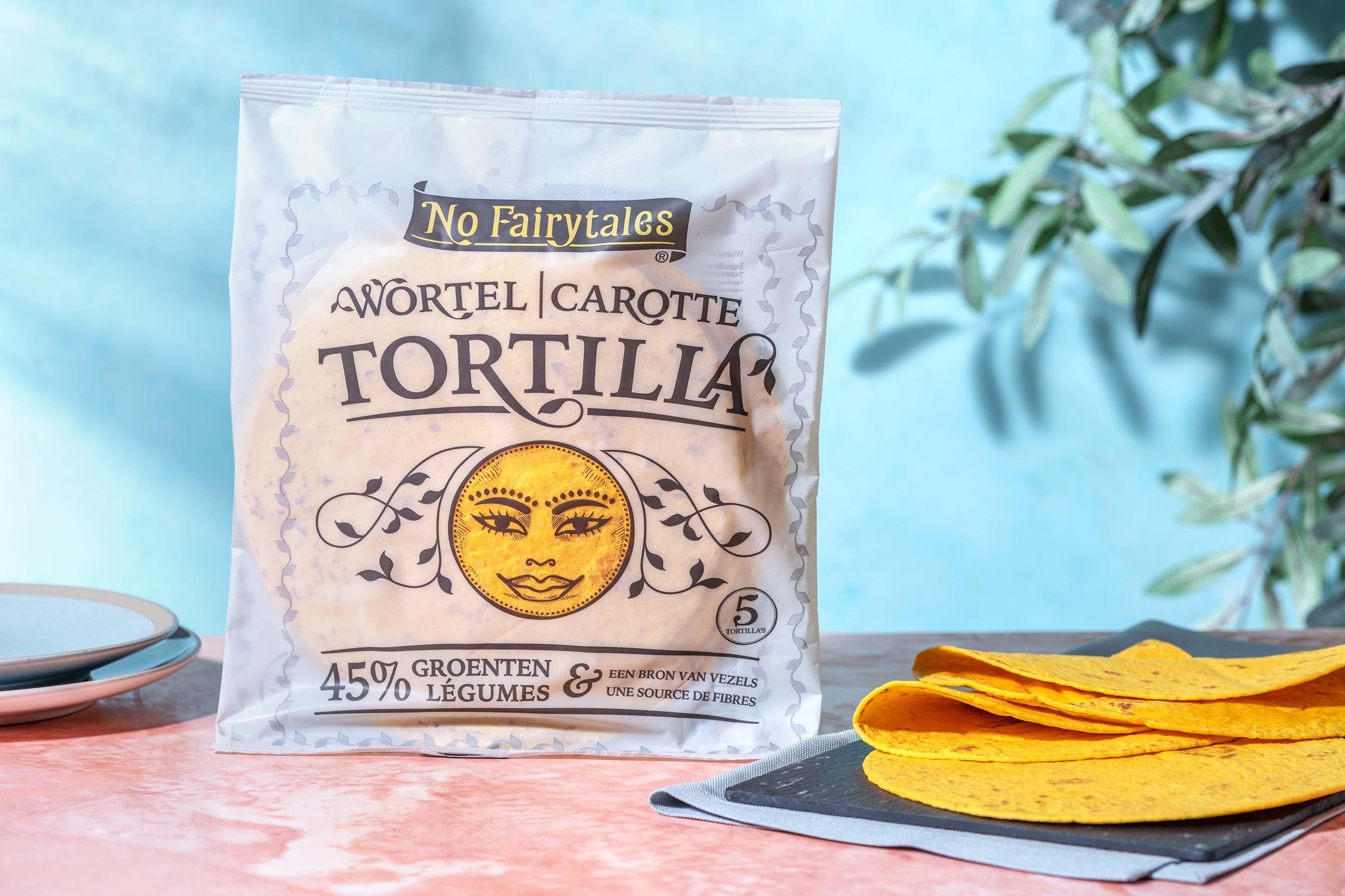 No Fairytales carrot Tortilla [5 pieces]