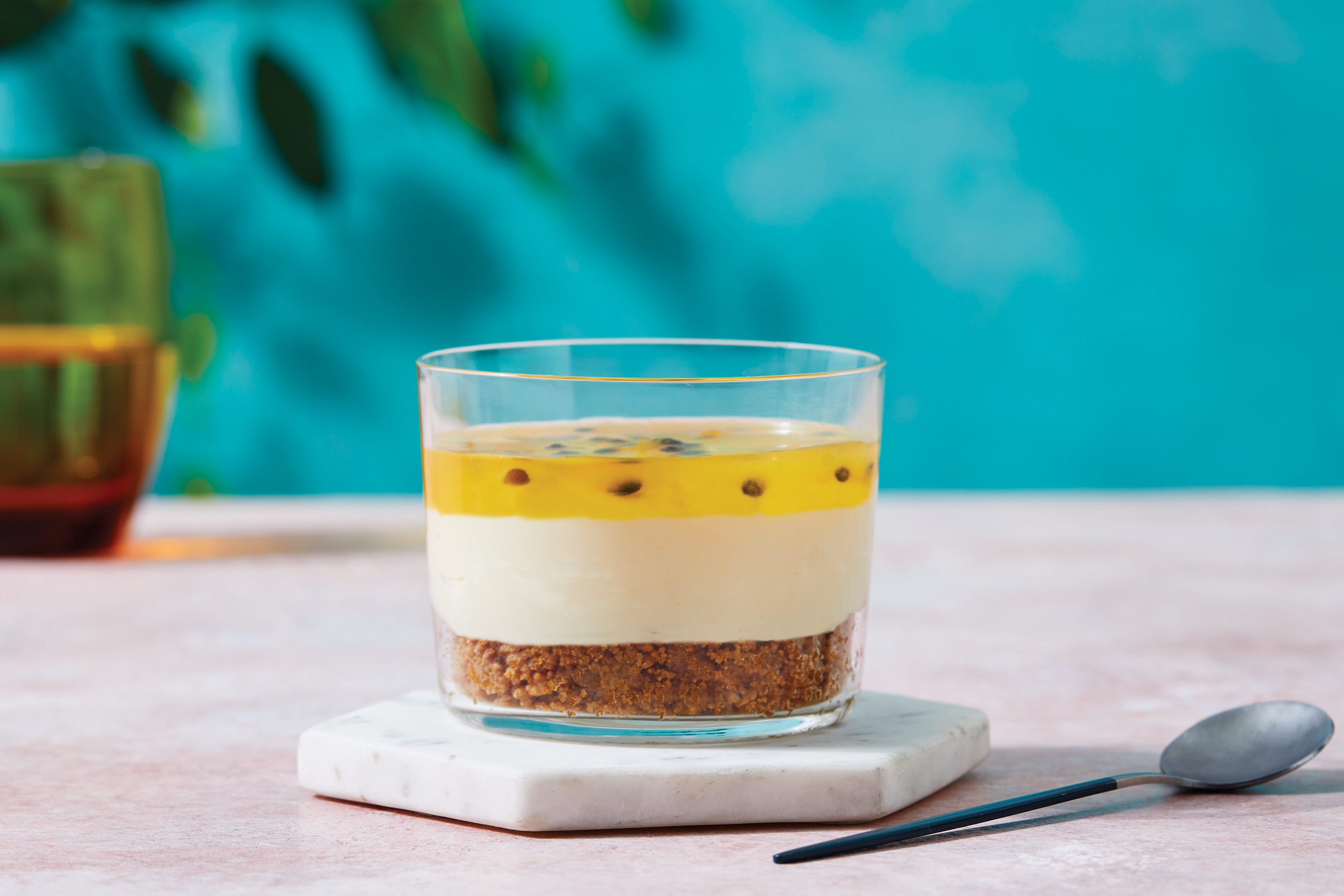 Passionfruit & Lemon Cheesecake
