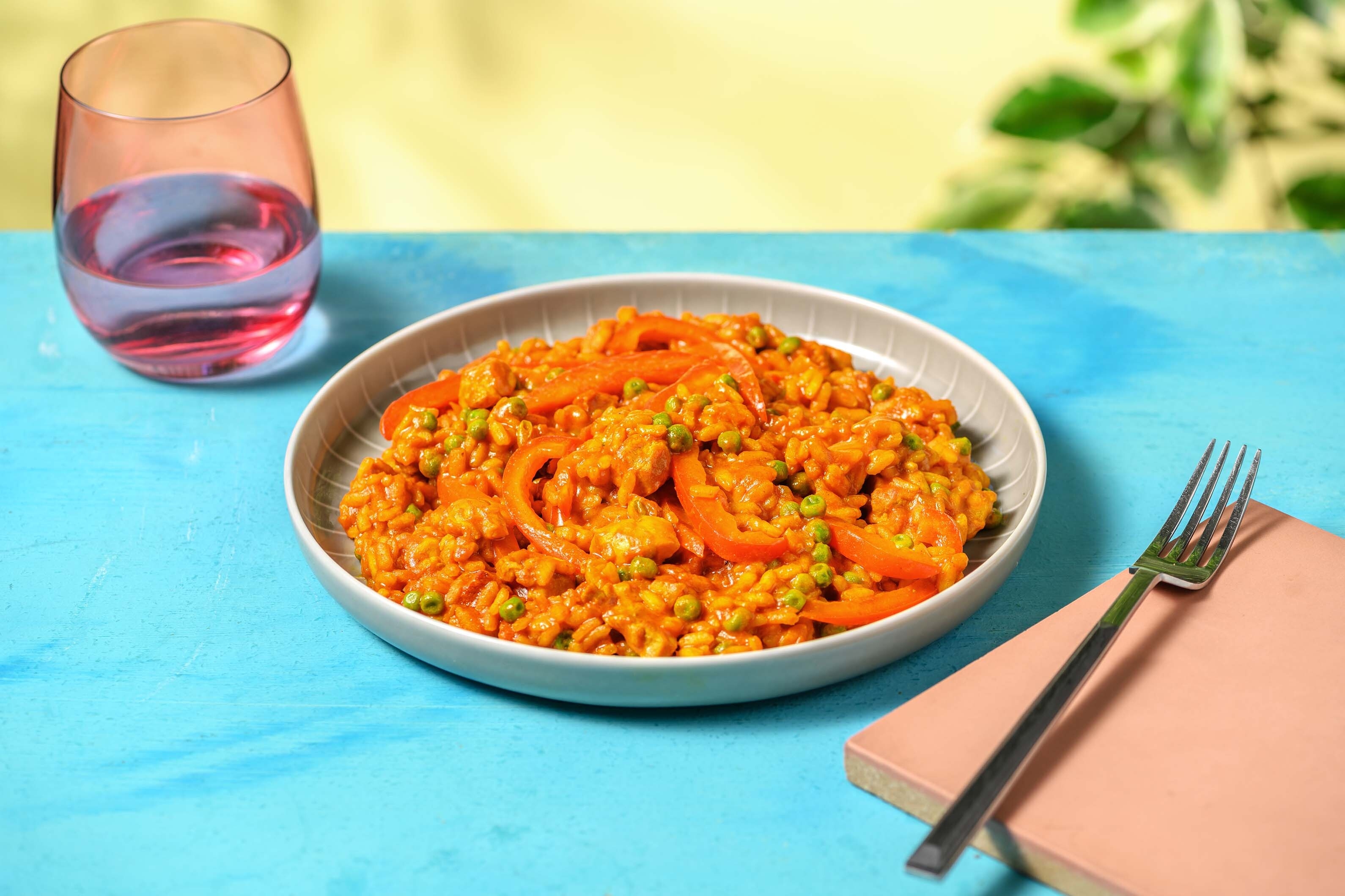 Paëlla met kip en chorizo