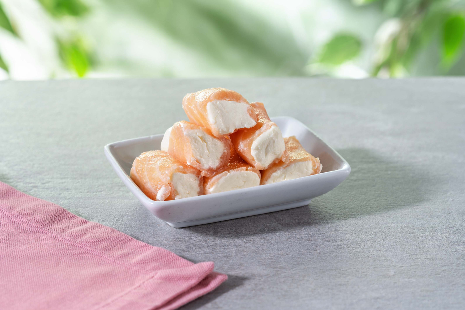 Zalm-roomkaas rolletje