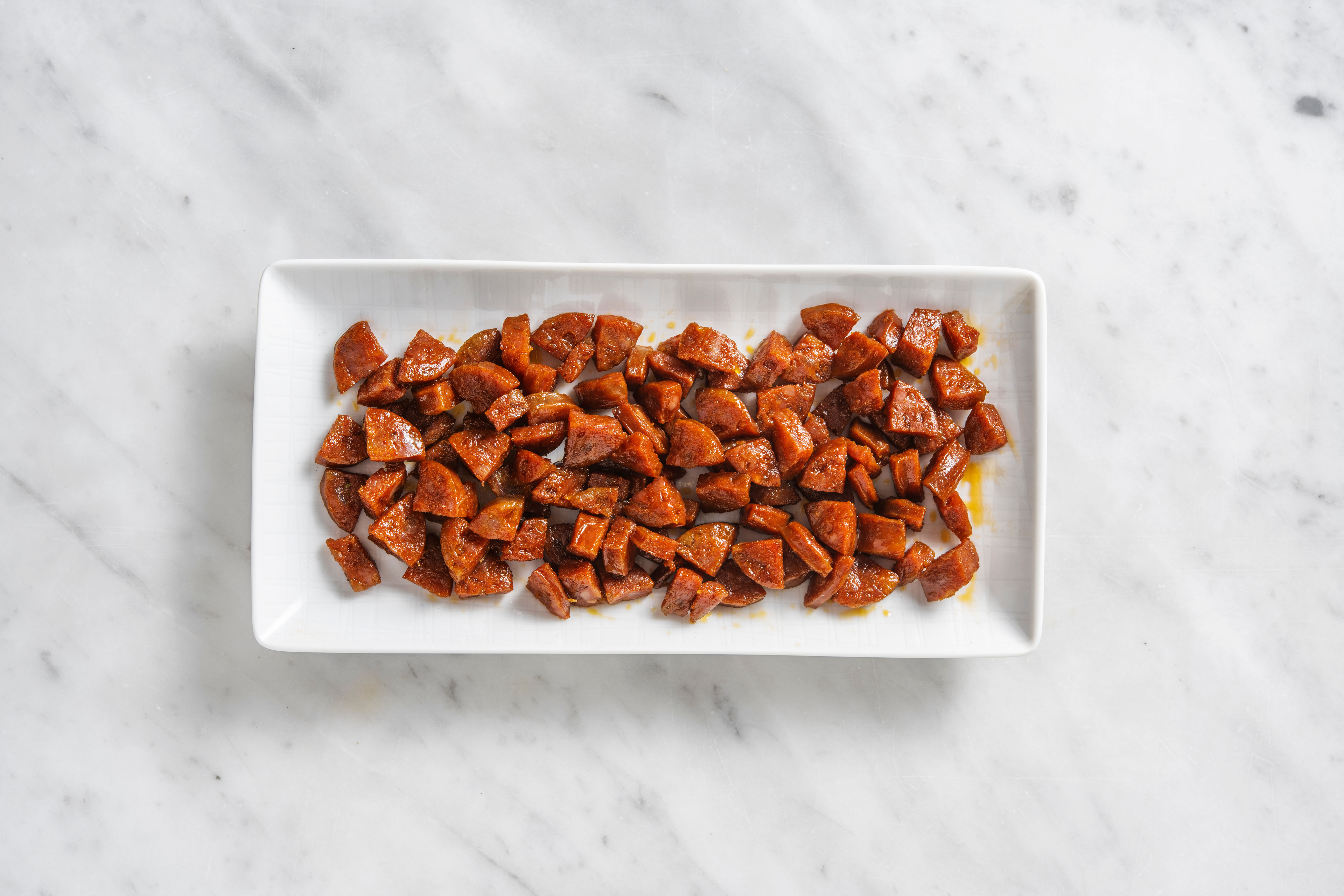 Chorizoblokjes 75 g als extra