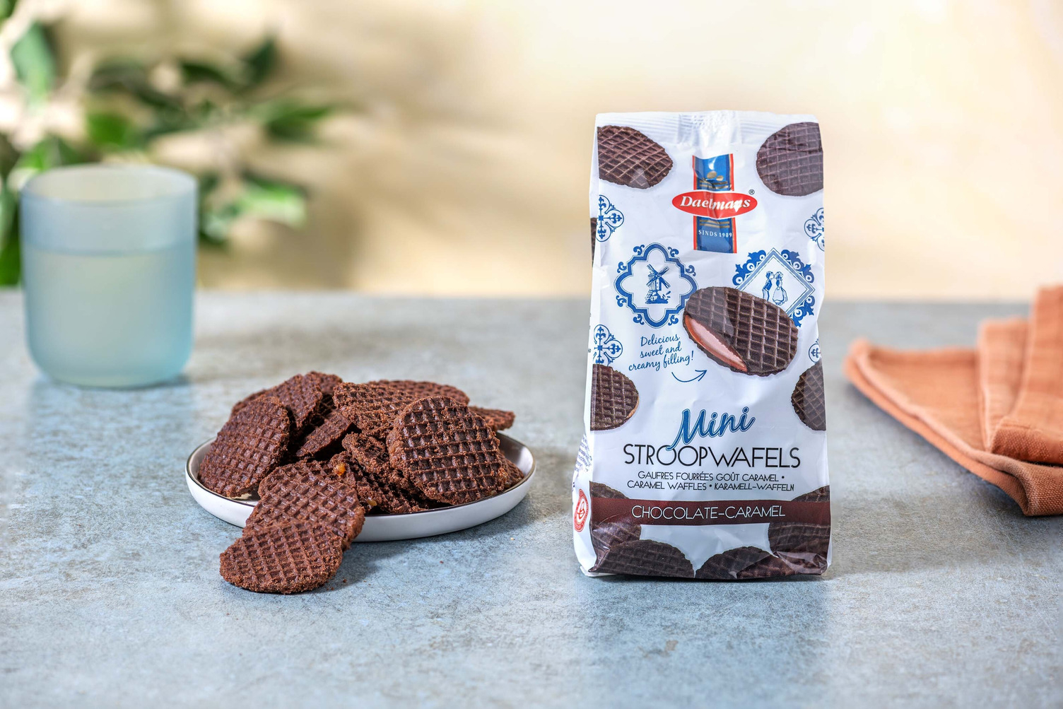 Daelmans - Mini chocolade-stroopwafels