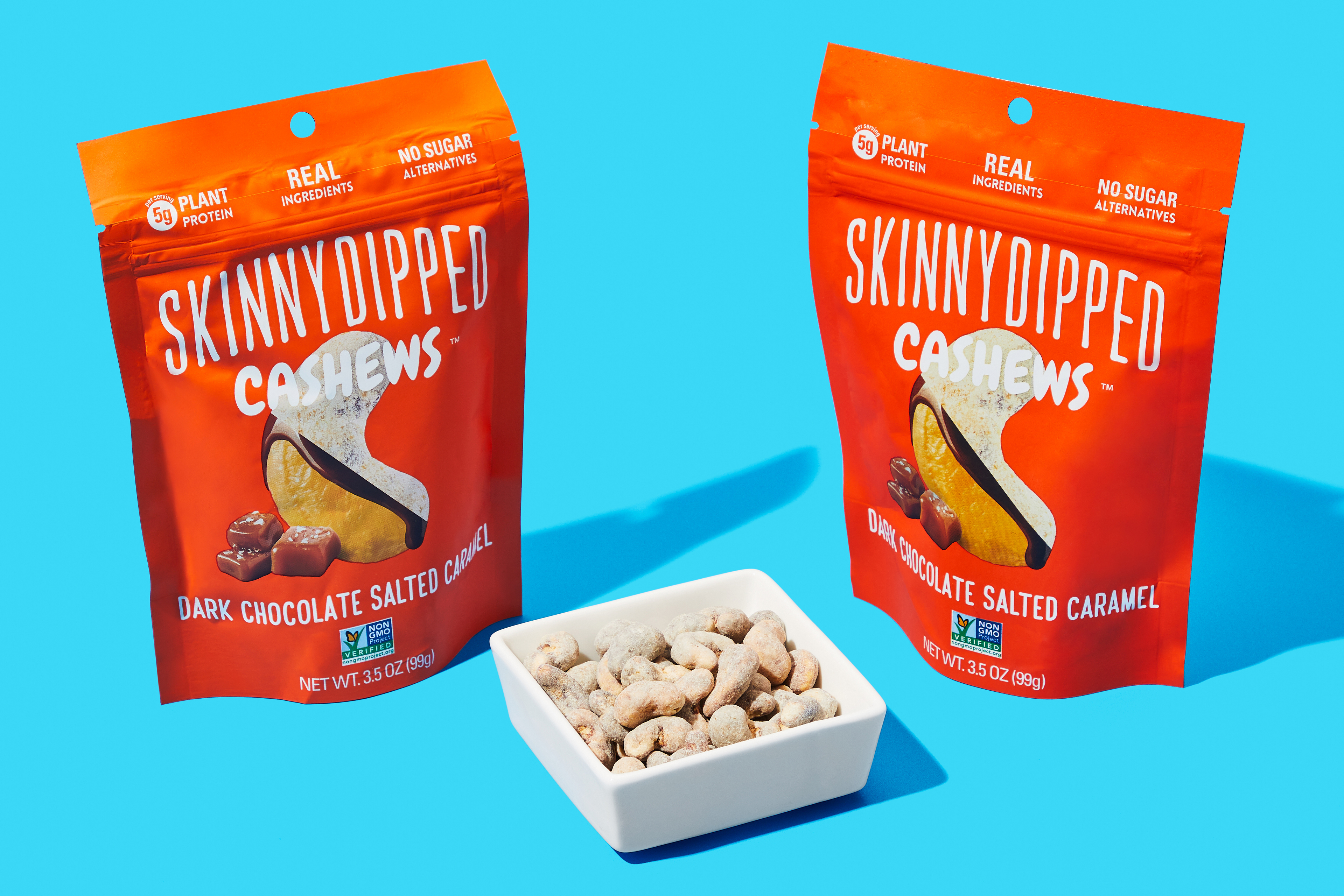 SkinnyDipped Dark Chocolate Salted Caramel Cashews