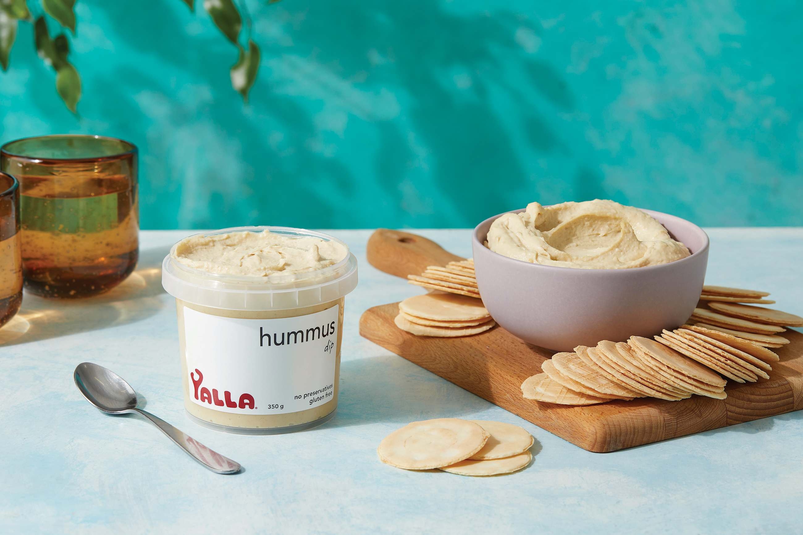 Crackers & Hummus Dip