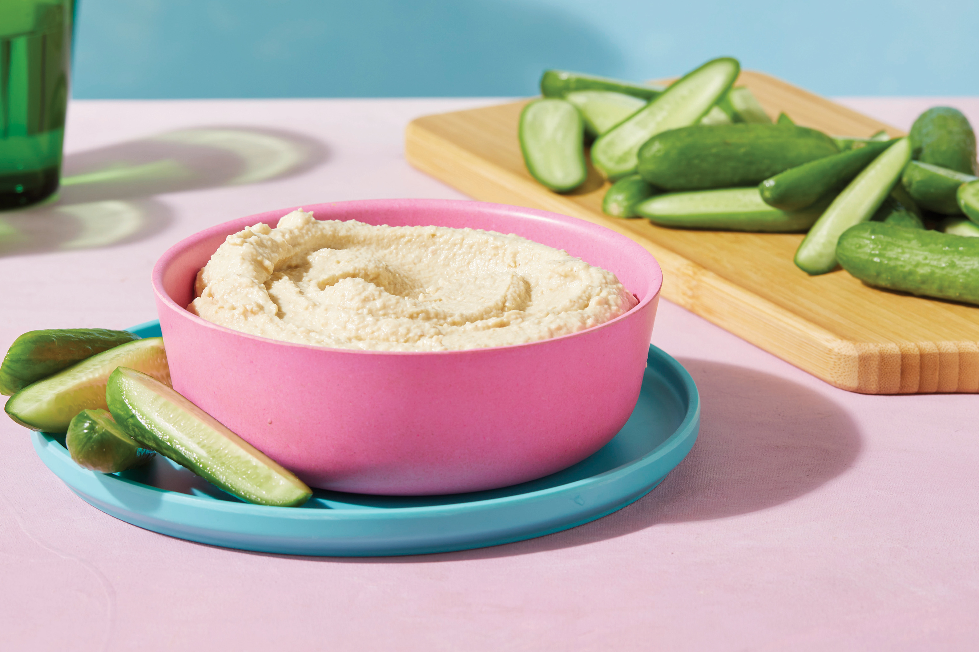 Cucumbers & Hummus Dip