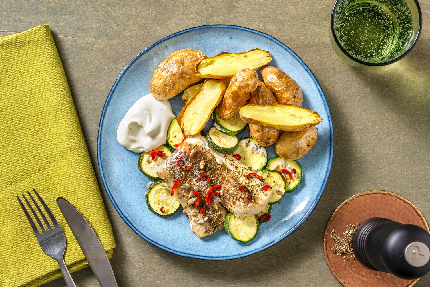 Pikantes Seelachsfilet in Kräutermarinade