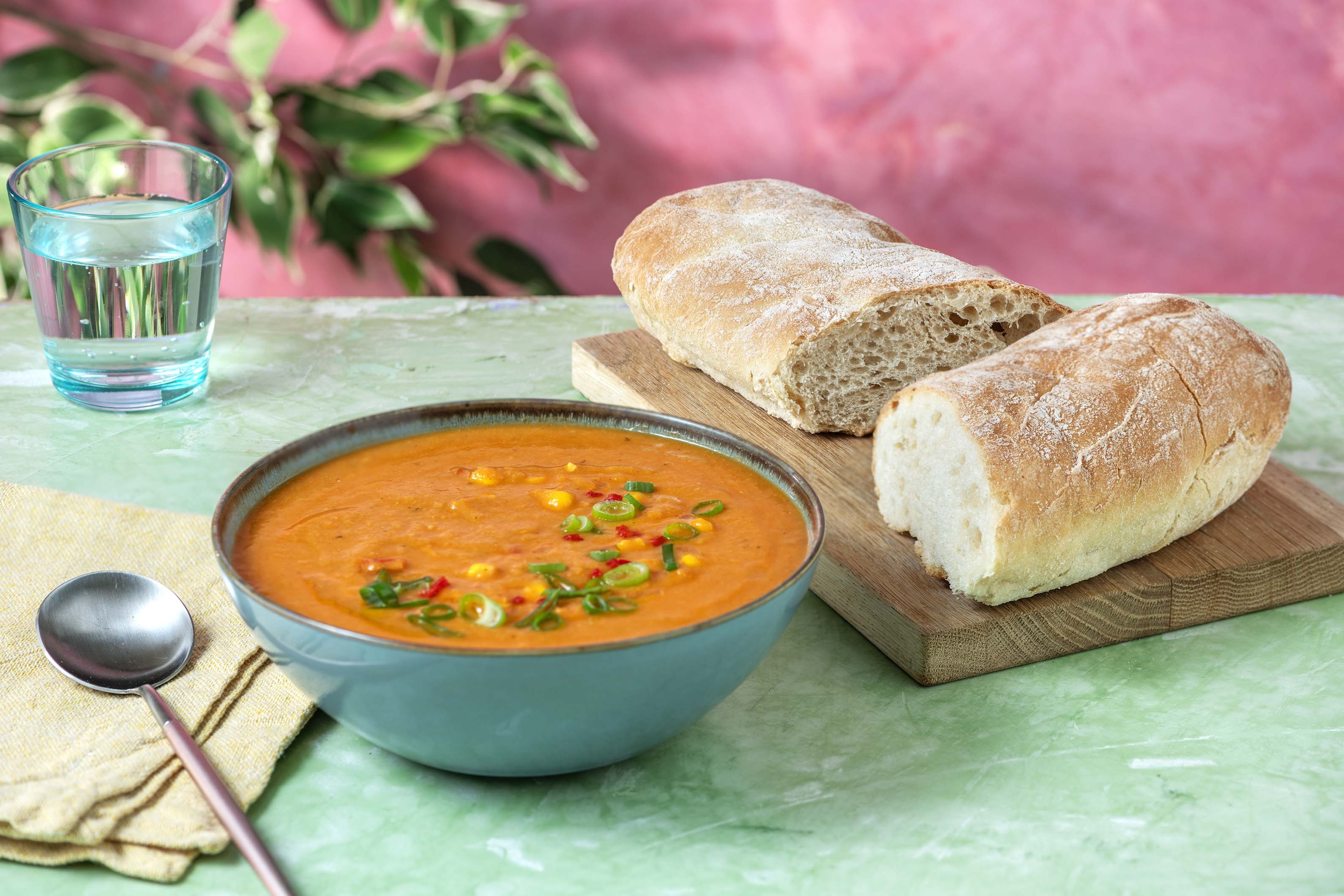 BOL Creamy Corn & Sweet Potato Power Soup and Ciabatta Bundle