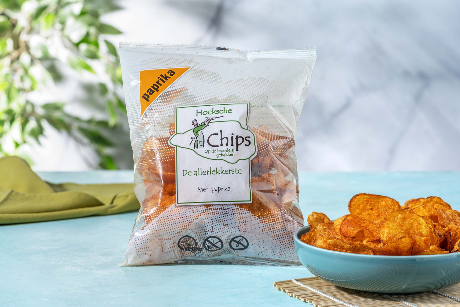 Paprika Chips EN/NL/FR/DE (150g)