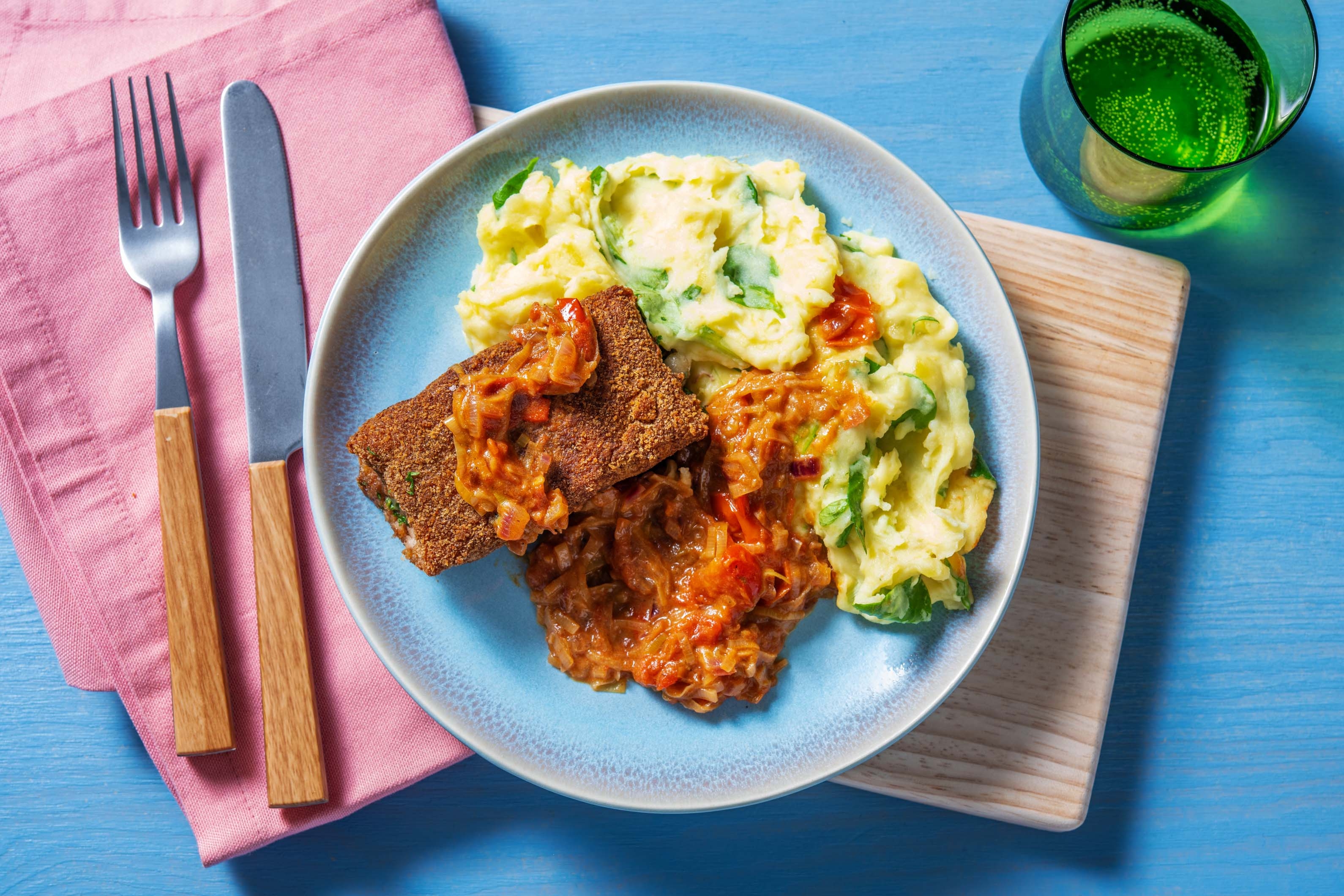 Boomstammetje met veldslastamppot