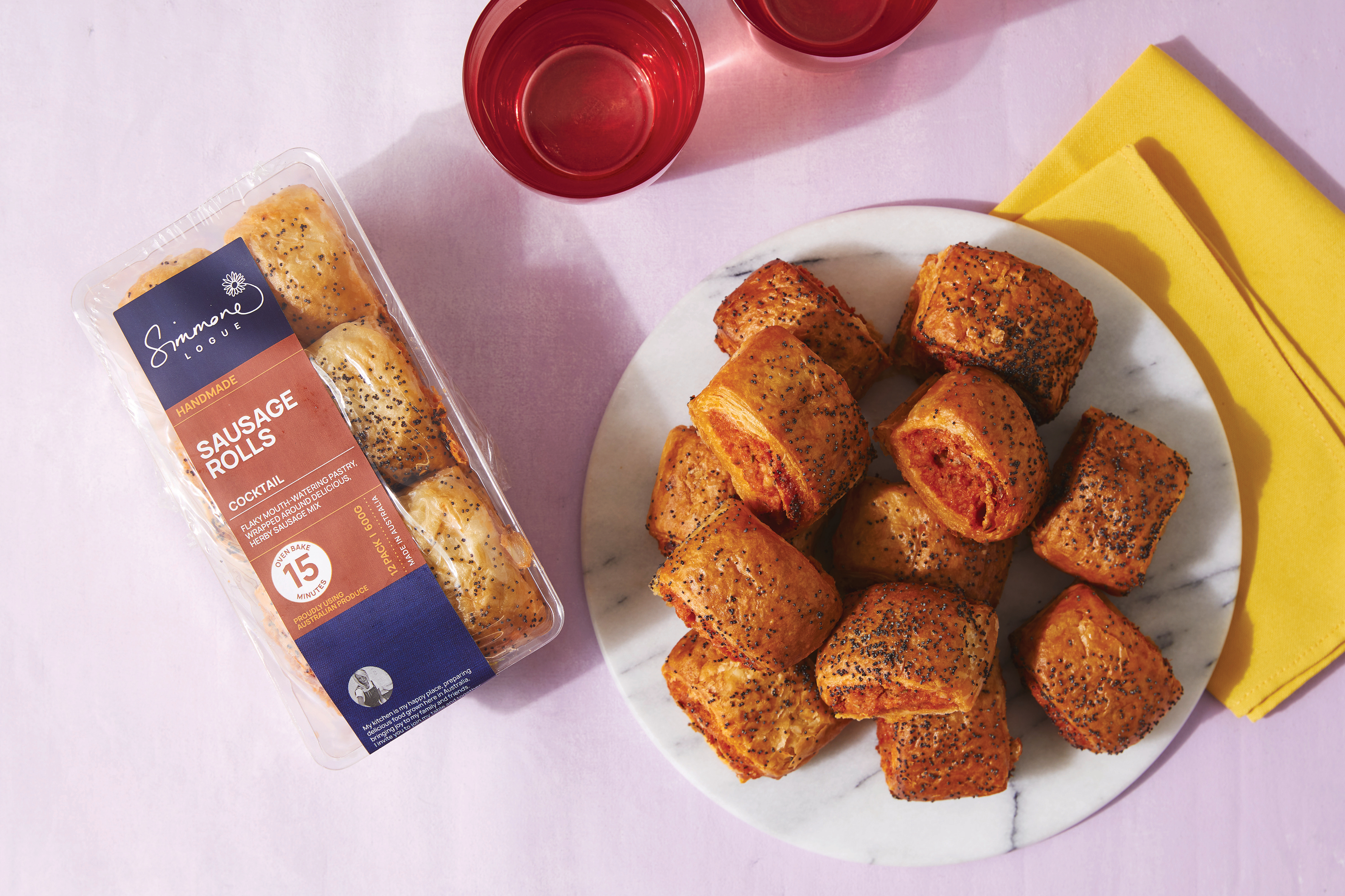 Beef and Onion Sausage Rolls
