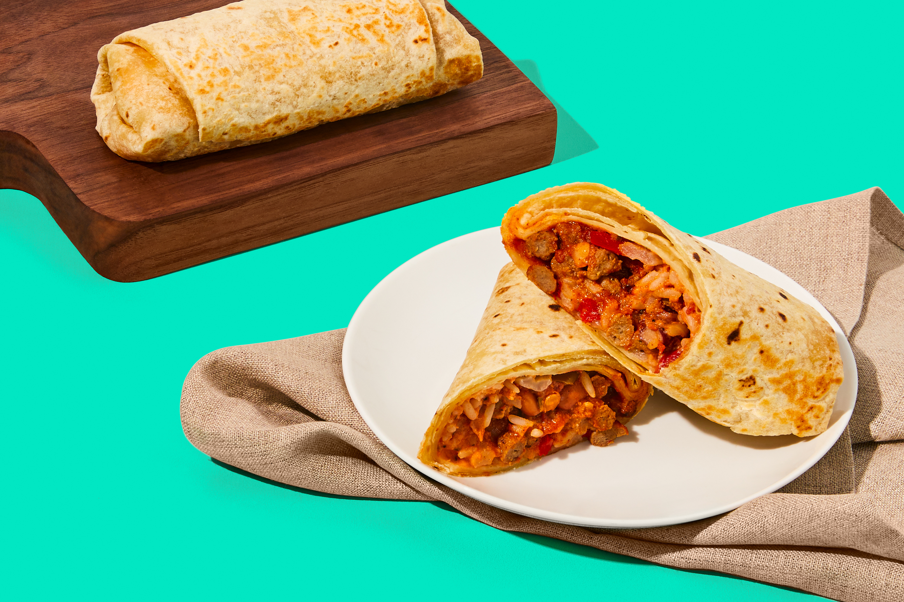 Beef & Bean Burritos