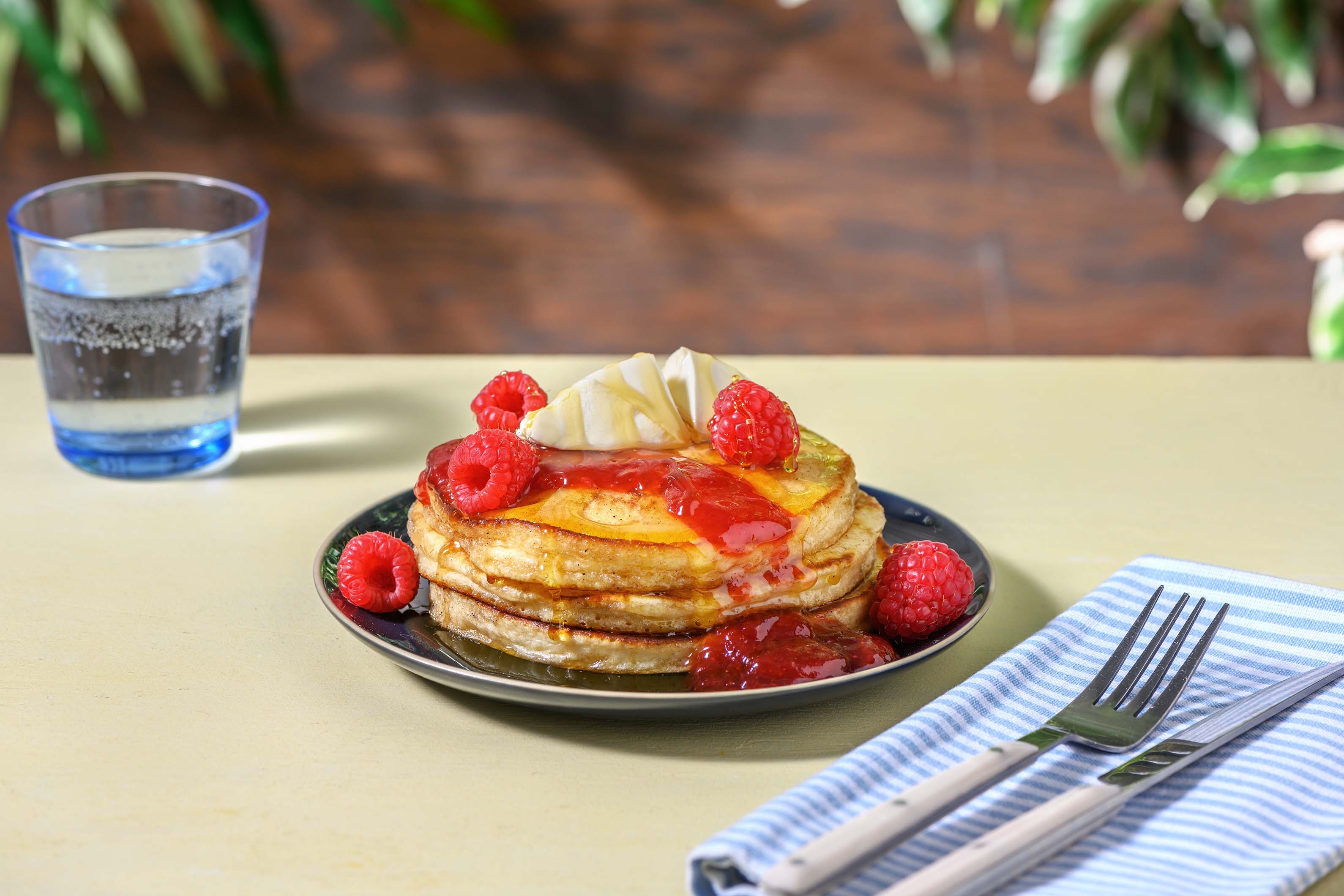 American pancakes met mascarpone