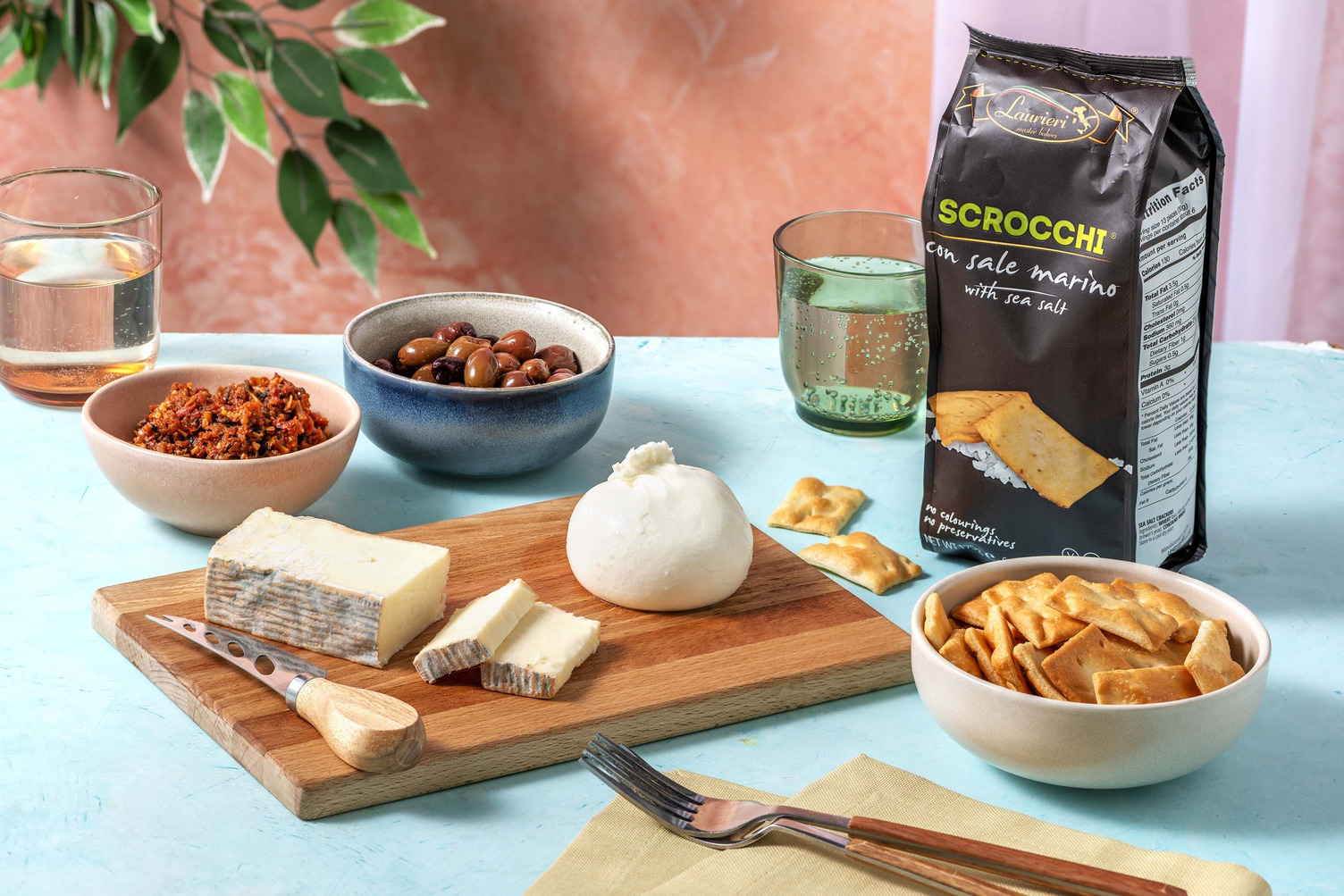 Italiaanse borrelplank