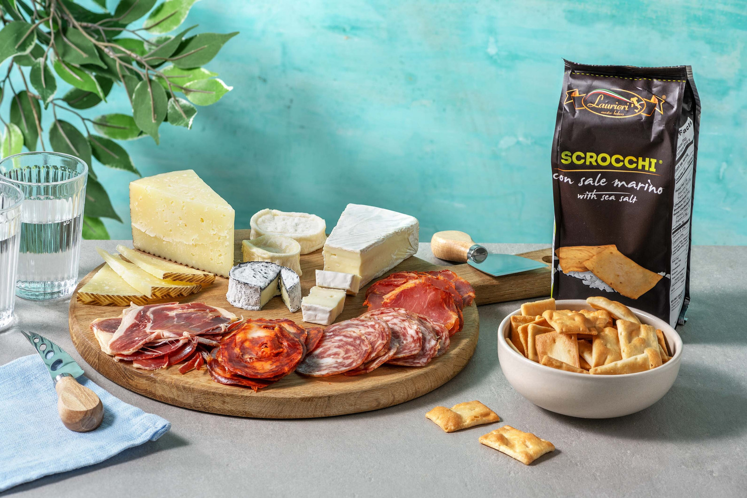 Kaas- & charcuterieplank