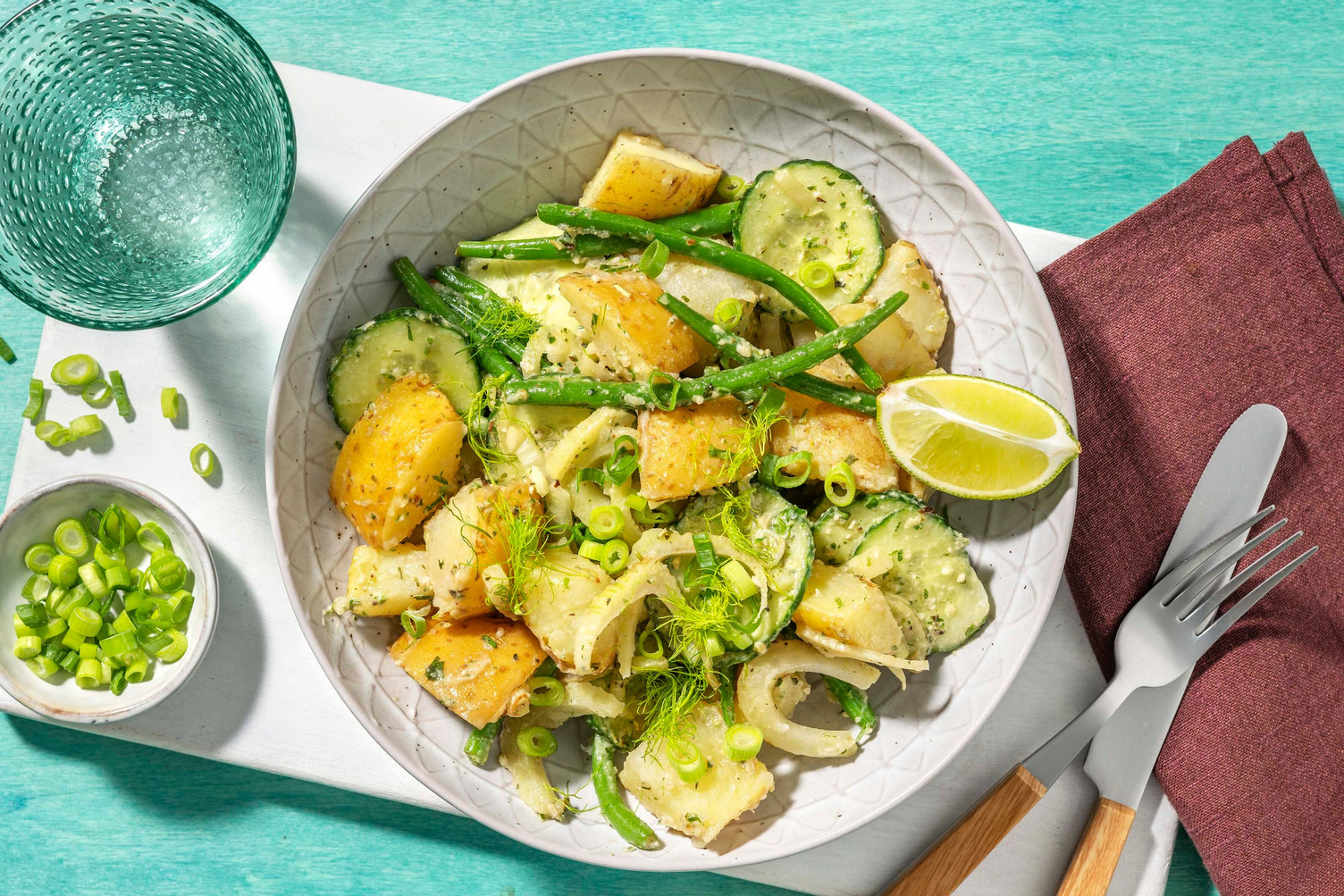 Green Goddess! Kartoffelsalat mit Fenchel