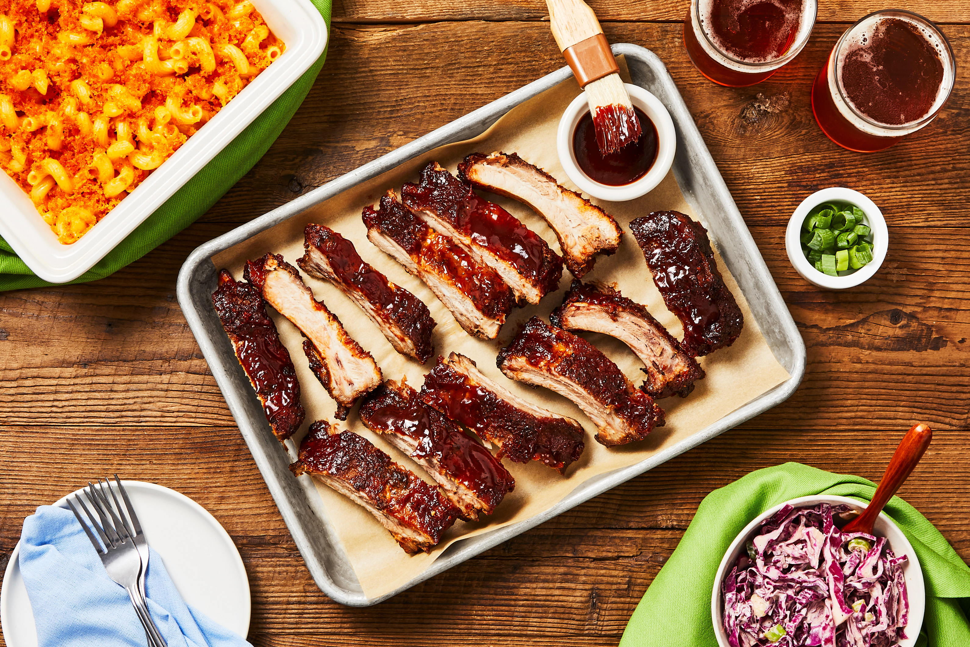 BBQ Ribs & Buffalo Mac ’N’ Cheese