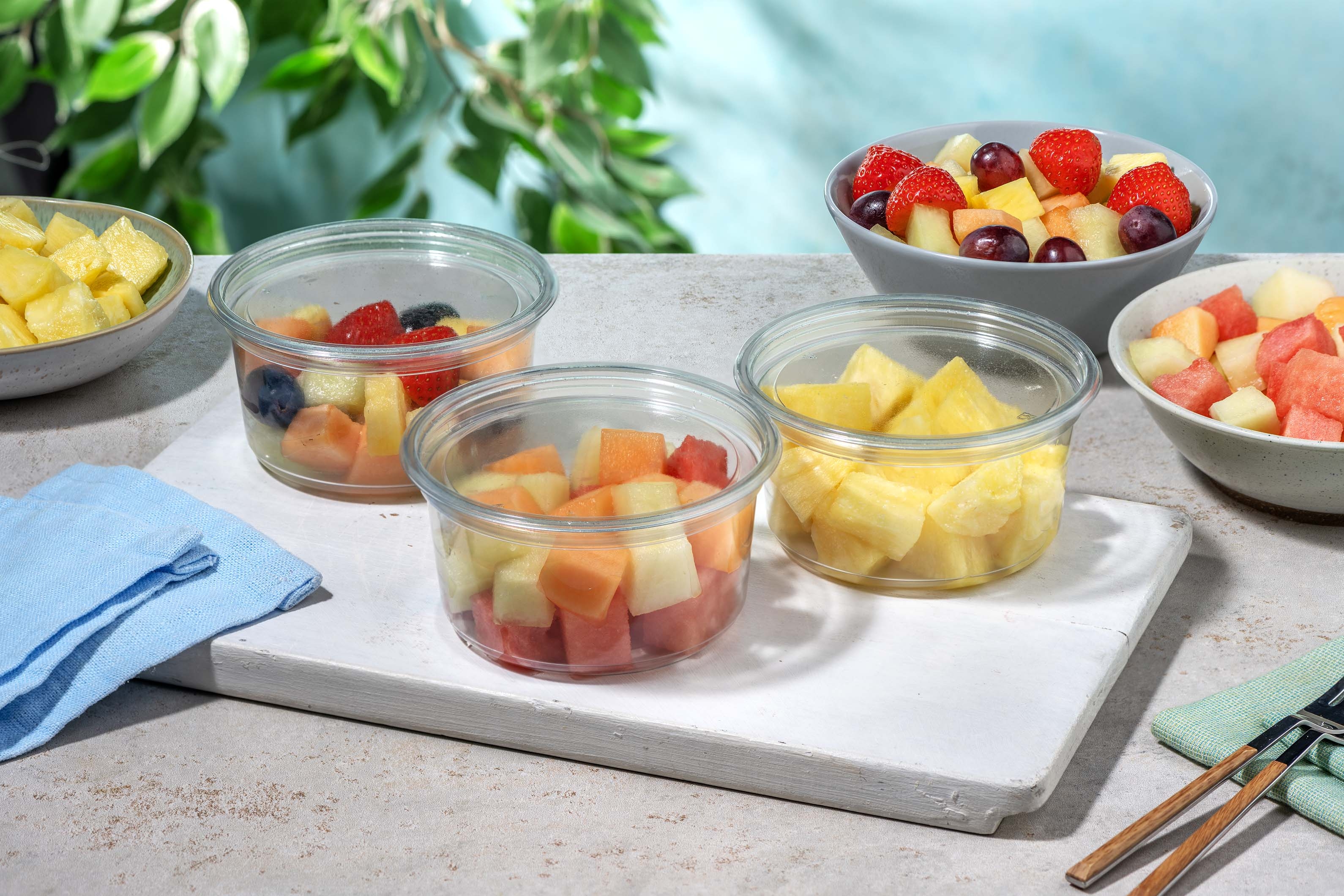 Trio de salade de fruits