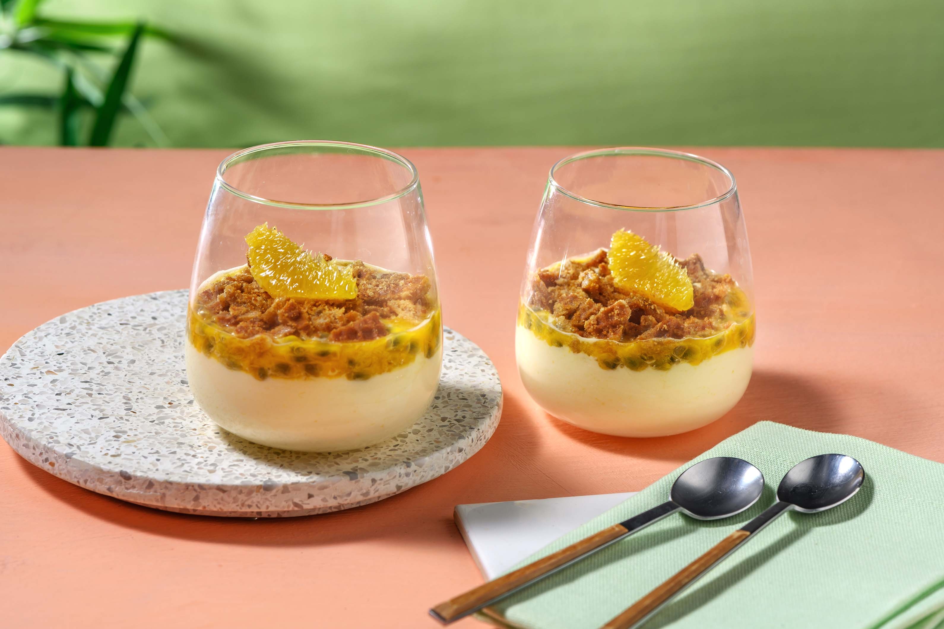 Mangocrème met passievrucht