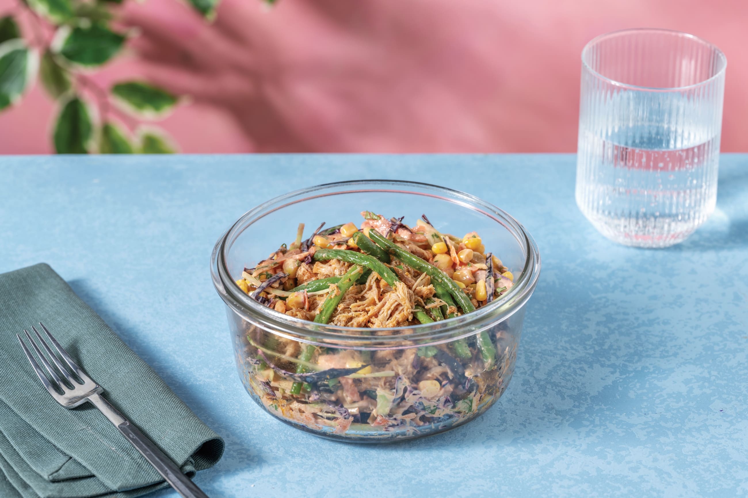 Caribbean Chicken & Corn Slaw