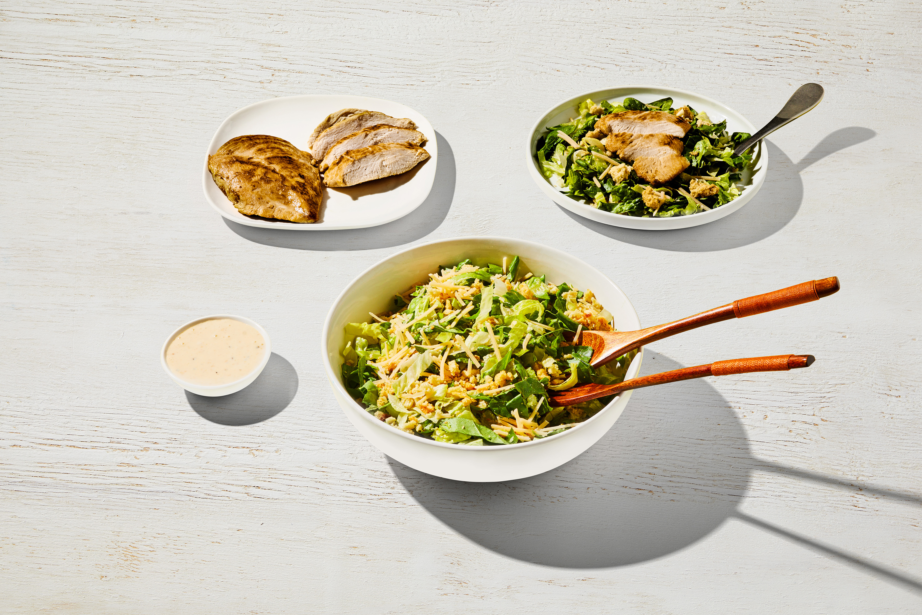 Caesar Salad & Fully Cooked Chicken