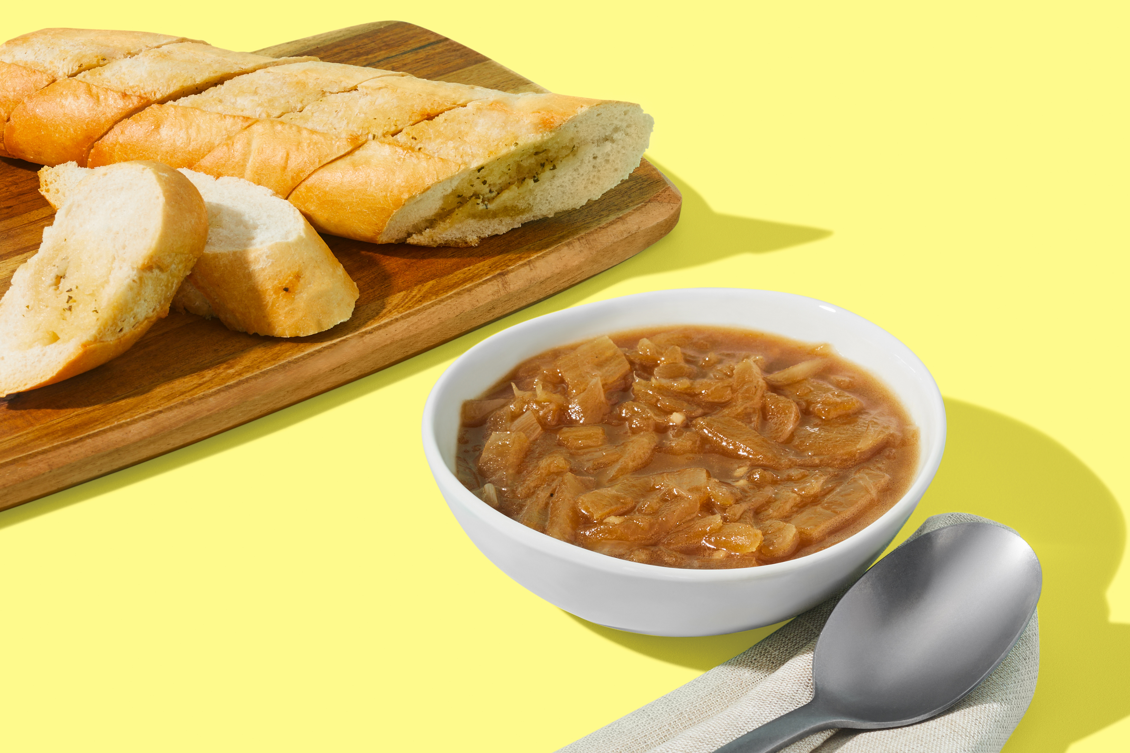 French Onion Soup & Garlic Bread