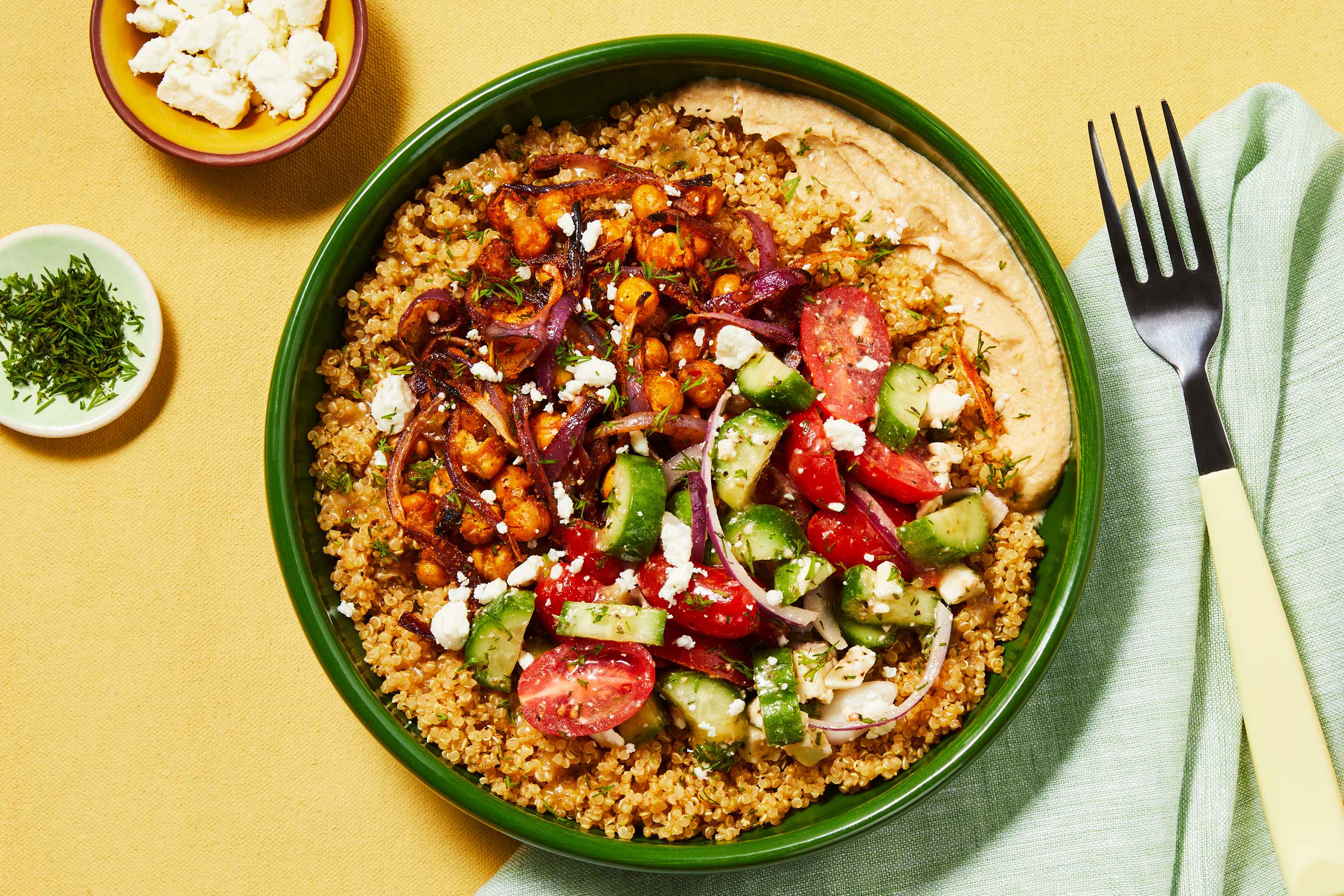 Greek Goddess Chicken & Quinoa Bowls